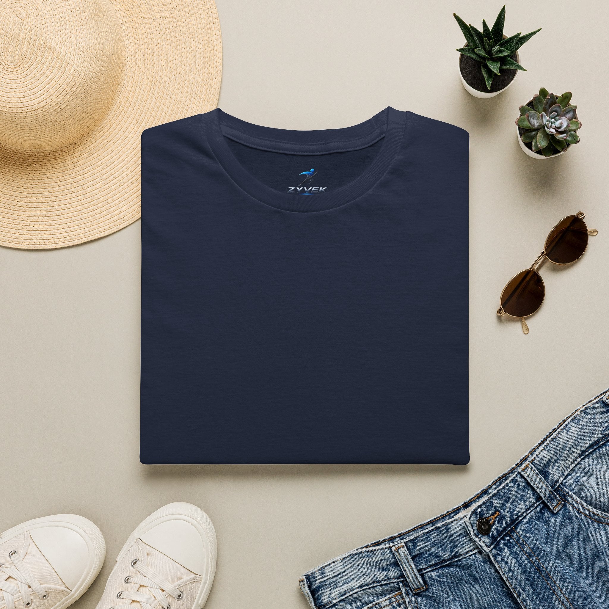 ZYVEK Essential Classic Tee – Minimal Unisex T-Shirt