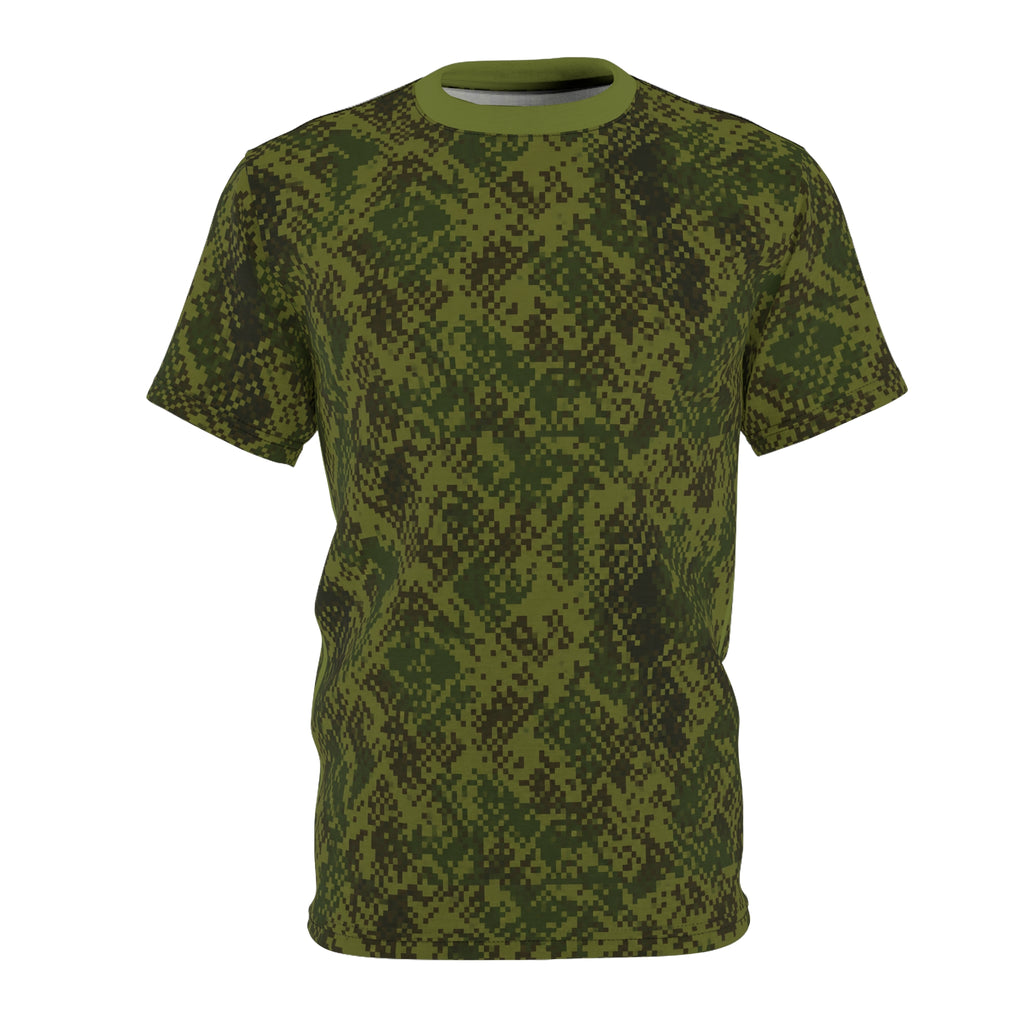 Olive Digital Camo Tee — All-Over Print Military Style