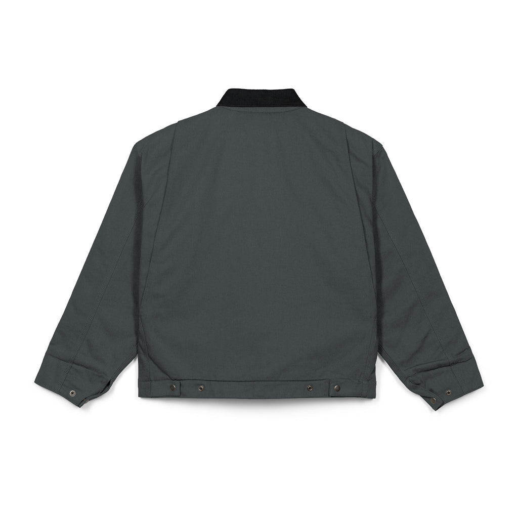 Duck Cloth Work Jacket – Durable Black Zip-Up Workwear