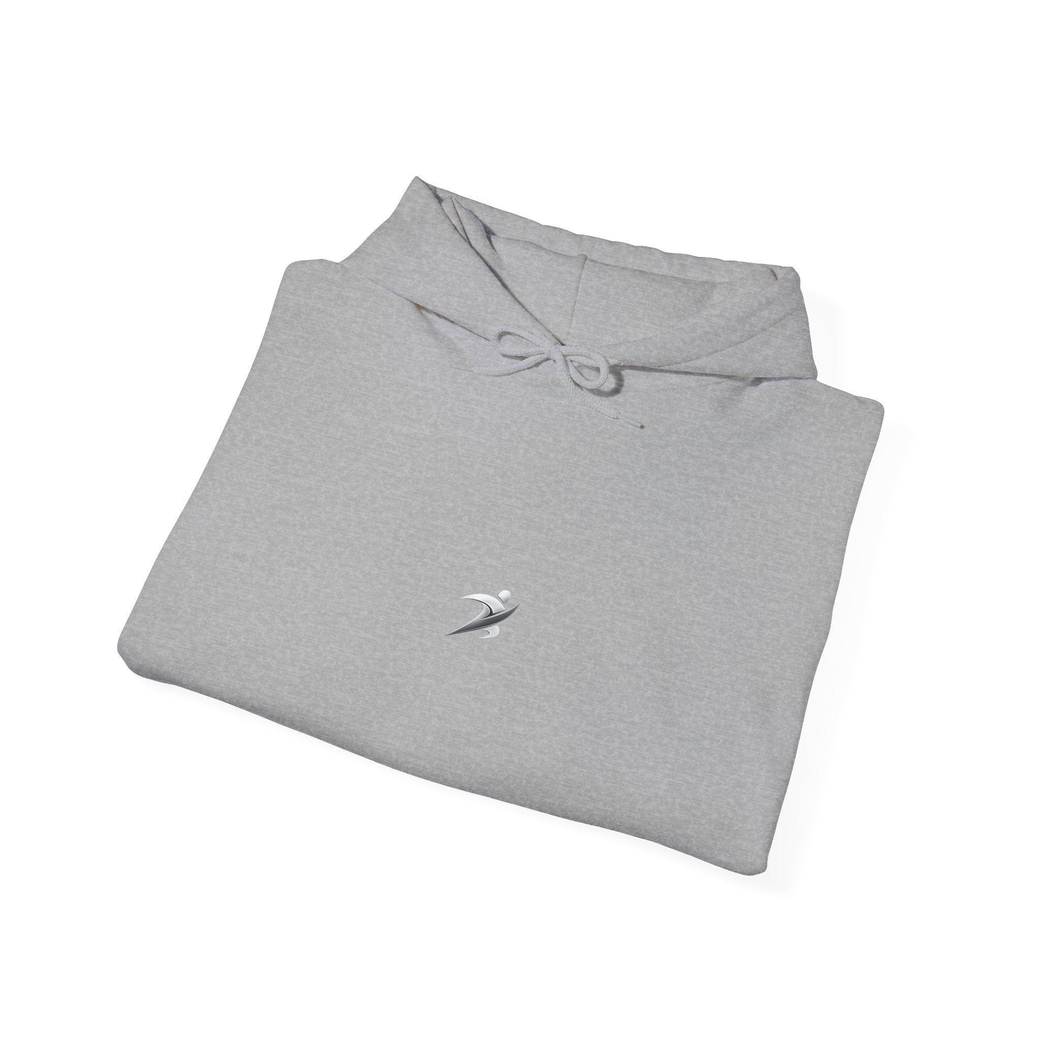 Minimal White Hoodie with Tiny Swift Bird Emblem