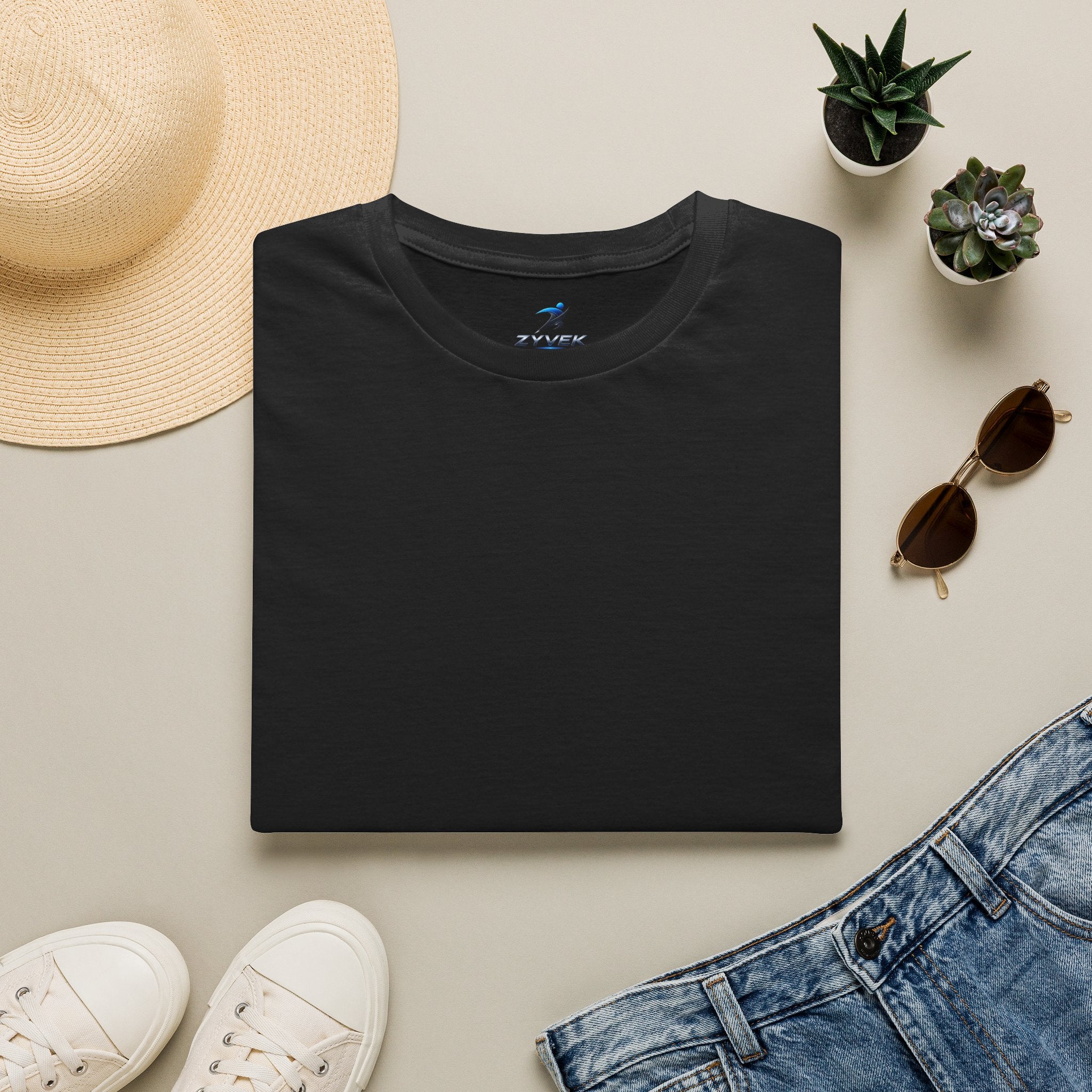 ZYVEK Essential Classic Tee – Minimal Unisex T-Shirt