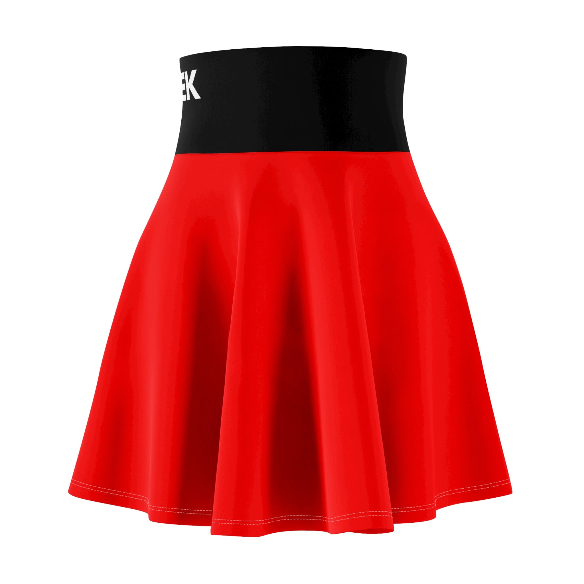 ZYVEK Crimson Flow Skater Skirt