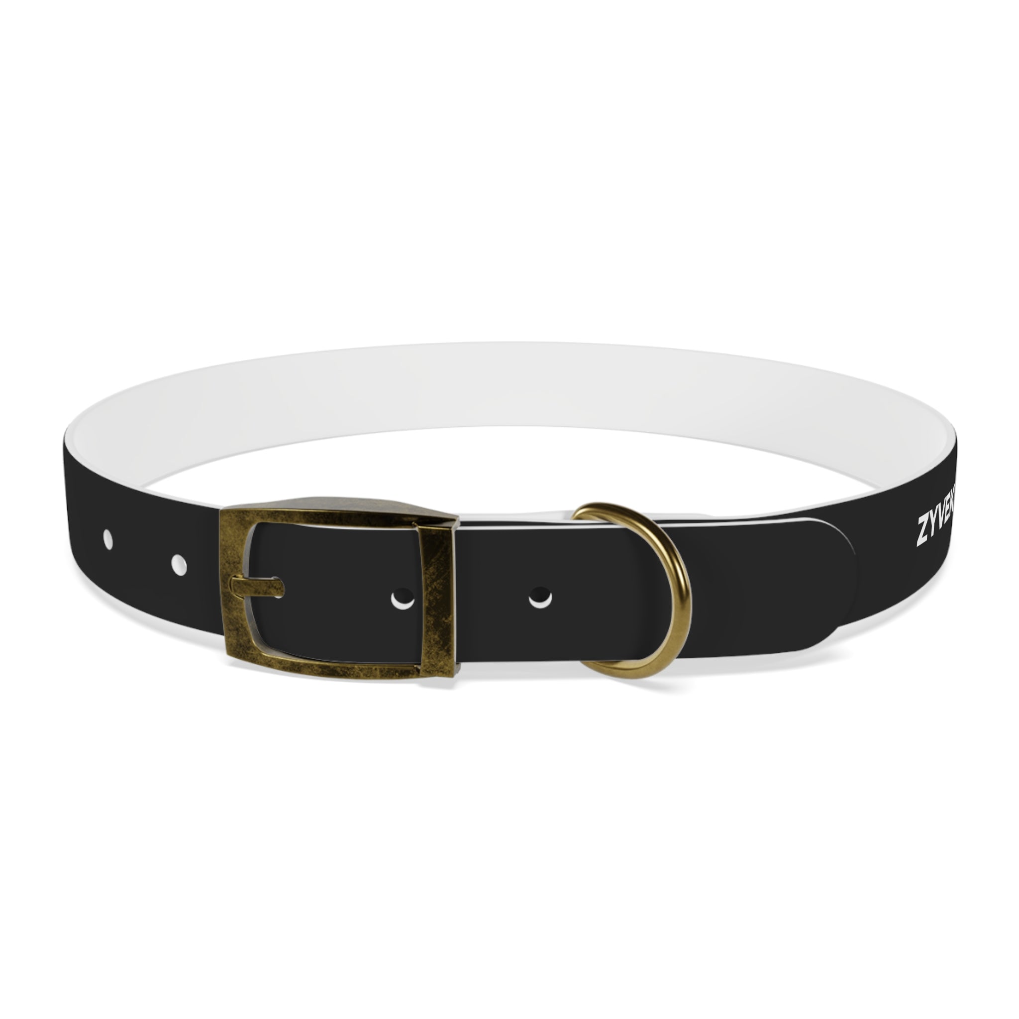 ZYVEK Gothic “Best Friend Forever” Dog Collar – Minimal Skull Edition
