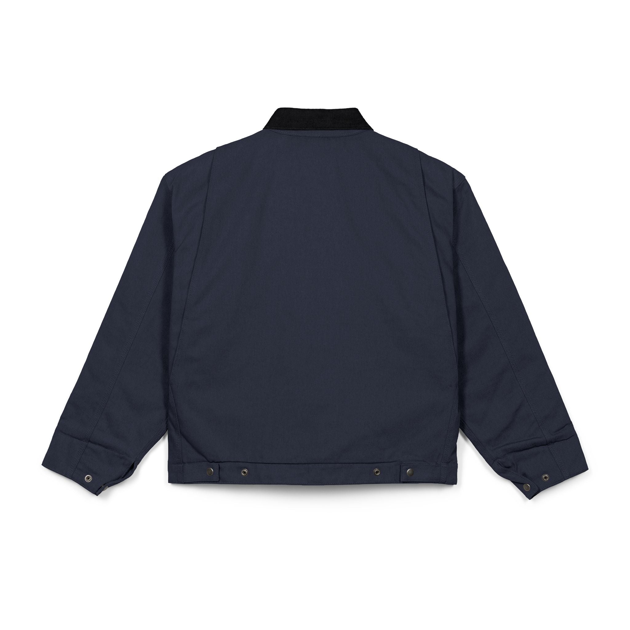 Duck Cloth Work Jacket – Durable Black Zip-Up Workwear