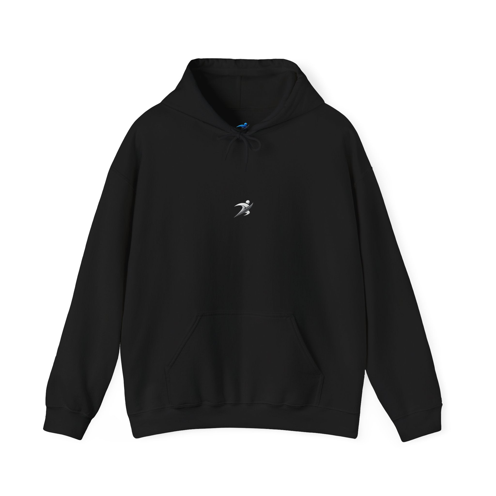 Minimal White Hoodie with Tiny Swift Bird Emblem