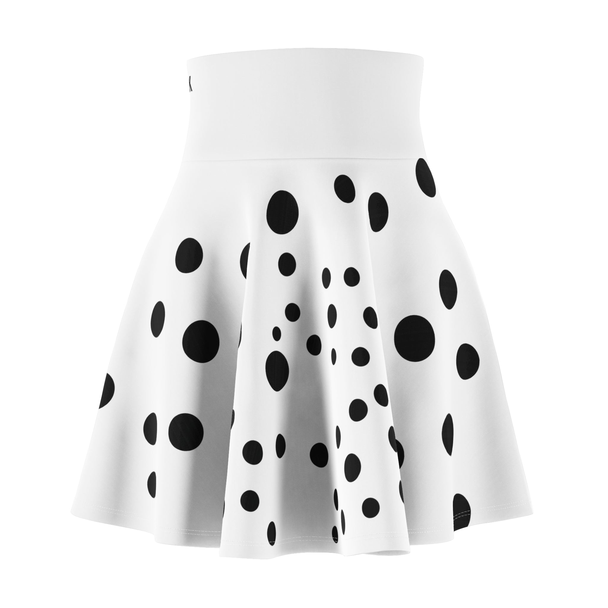 ZYVEK PolkaFlow Skater Skirt – Retro Minimalist Streetwear