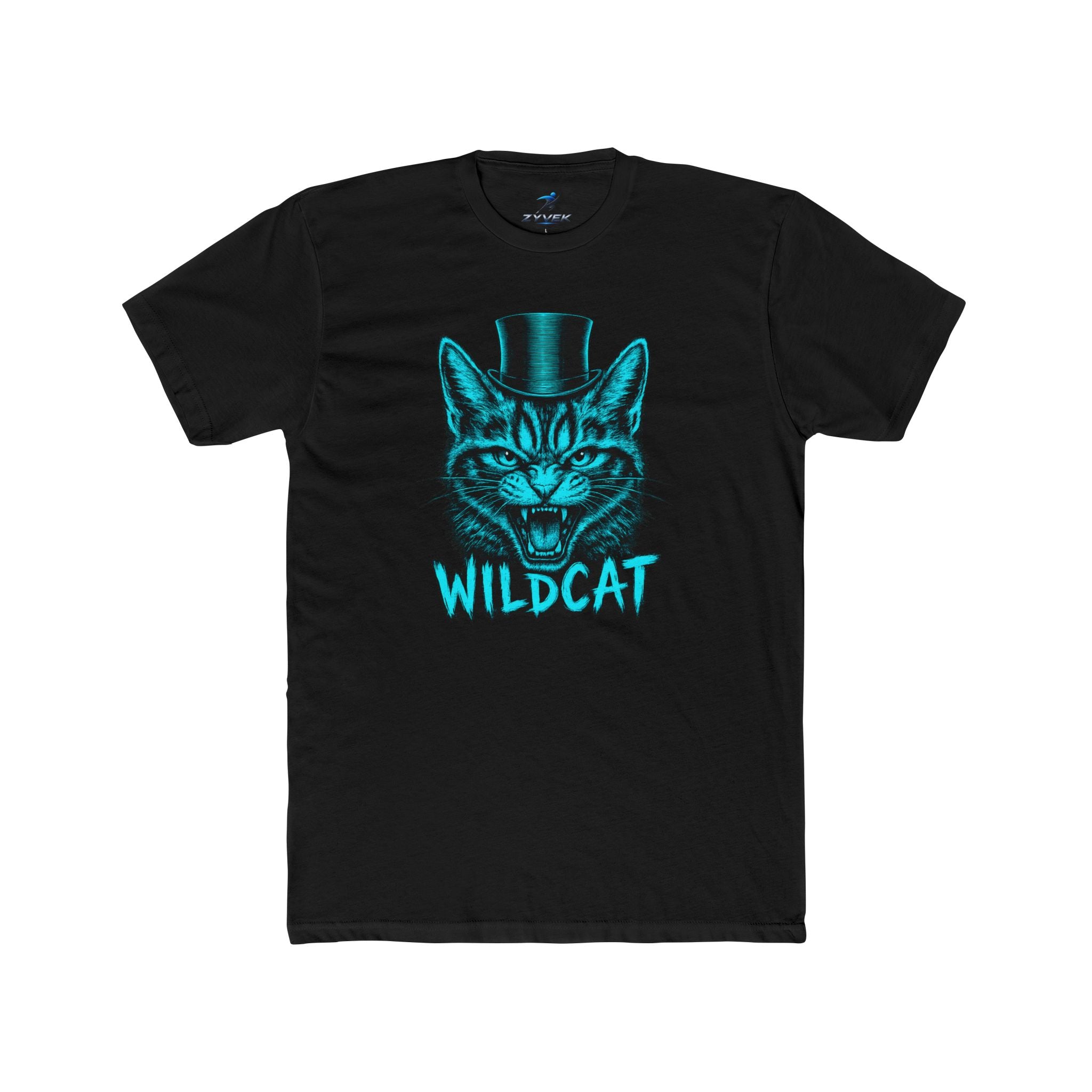 Wildcat Cat Tee — Retro Top Hat Graphic Shirt