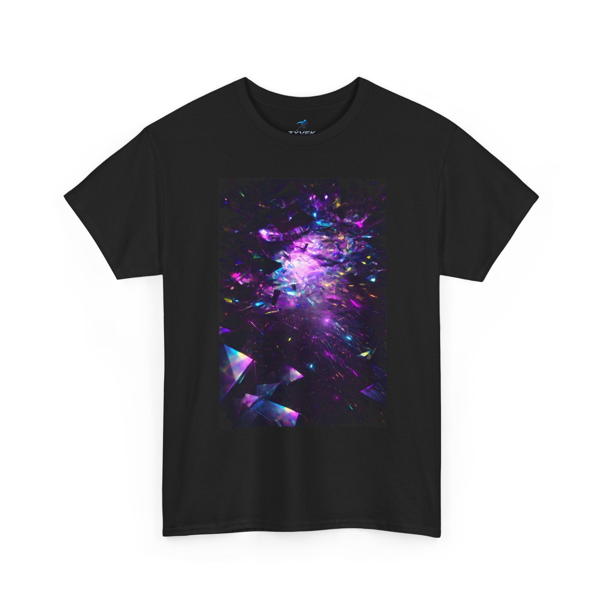 Galaxy Prism Tee — Neon Cosmic Space Graphic T-Shirt
