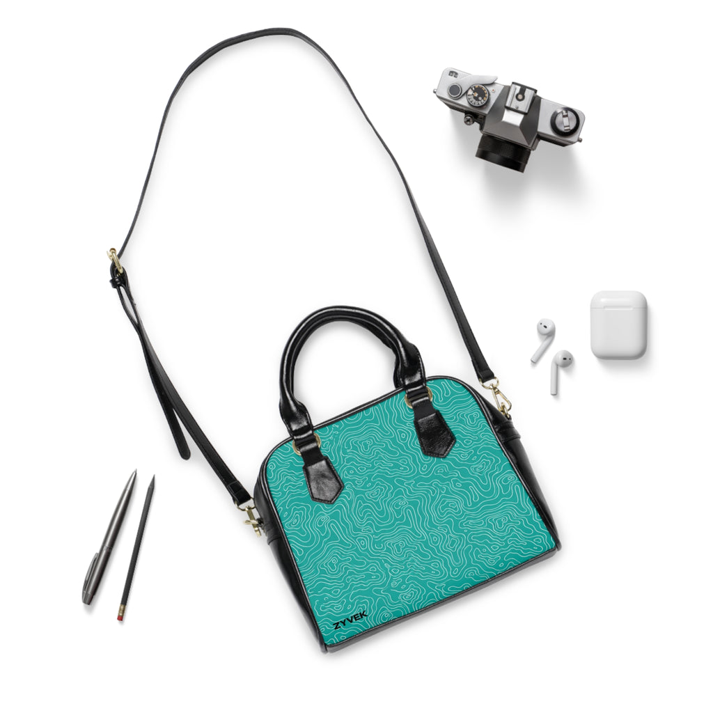 ZYVEK Topography Handbag – Aqua Edition