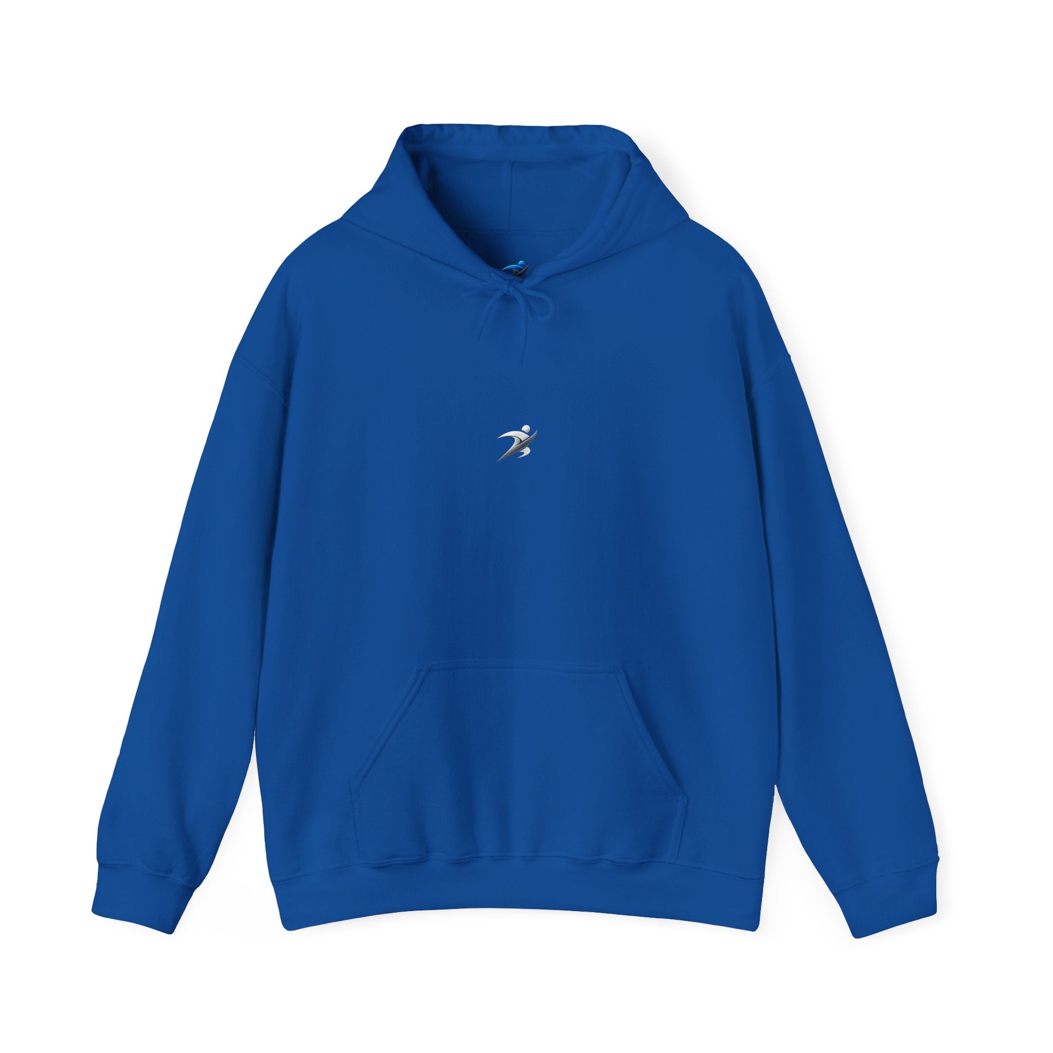 Minimal White Hoodie with Tiny Swift Bird Emblem