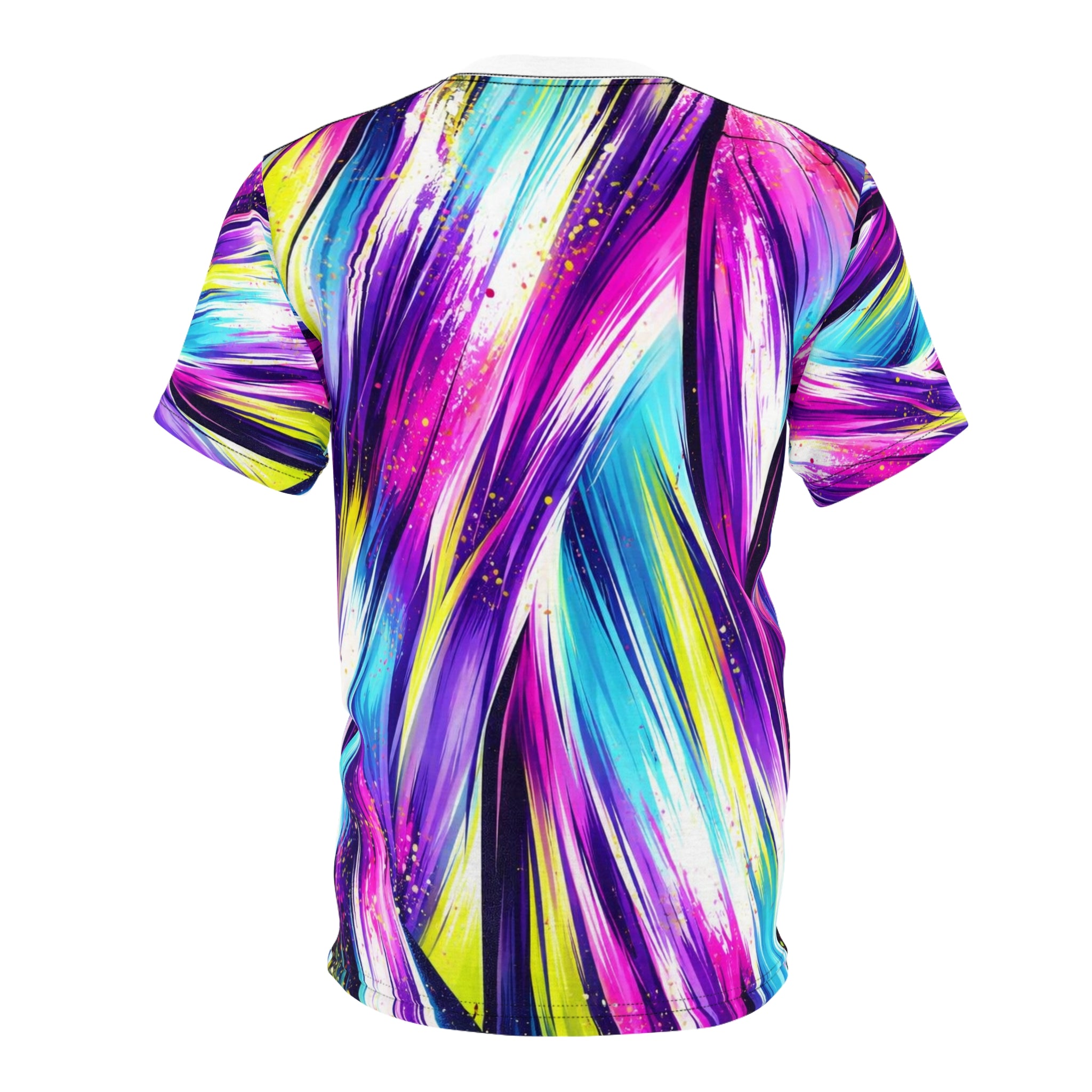 All-Over Paint Stroke Tee — Vibrant Abstract Art T-Shirt