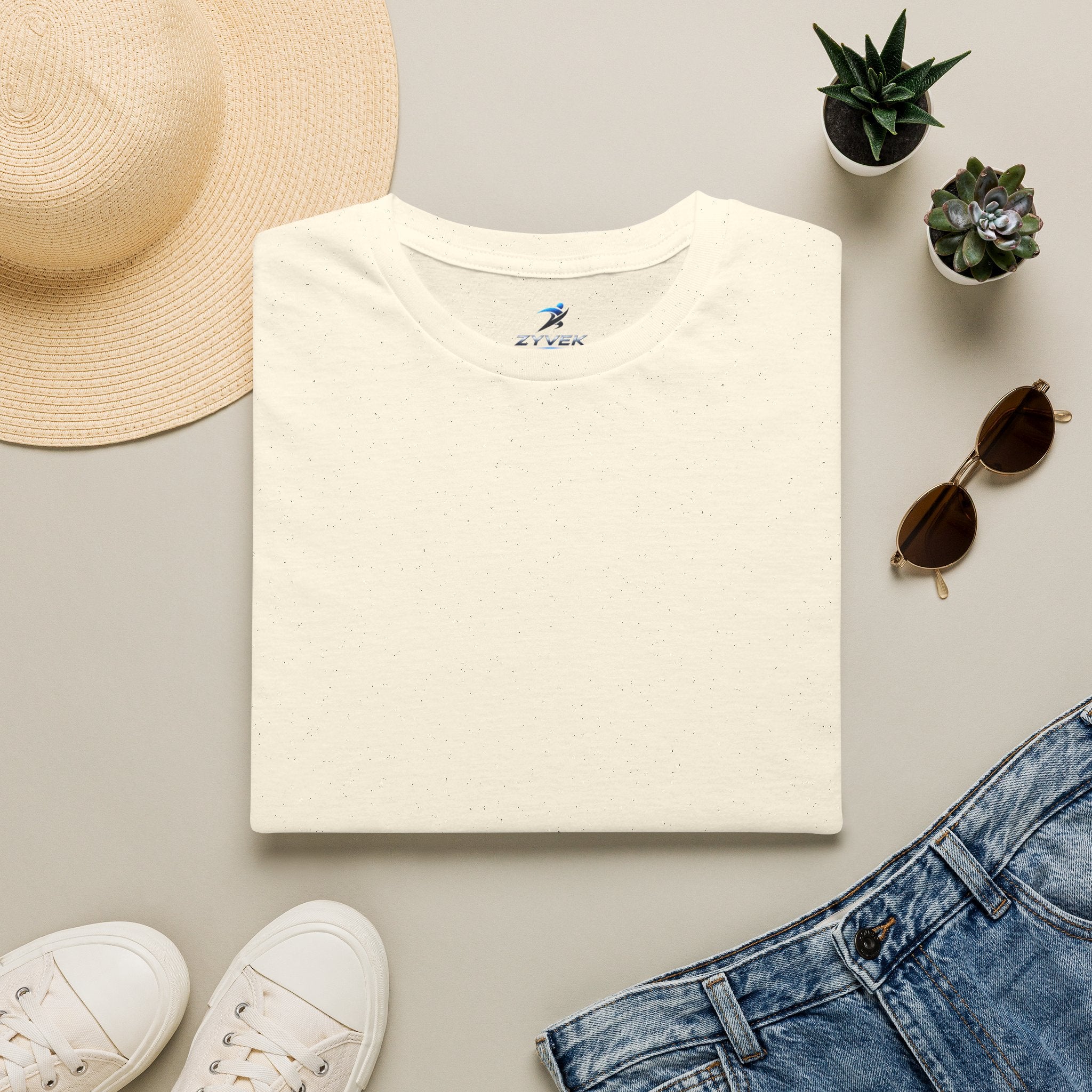 ZYVEK Essential Classic Tee – Minimal Unisex T-Shirt