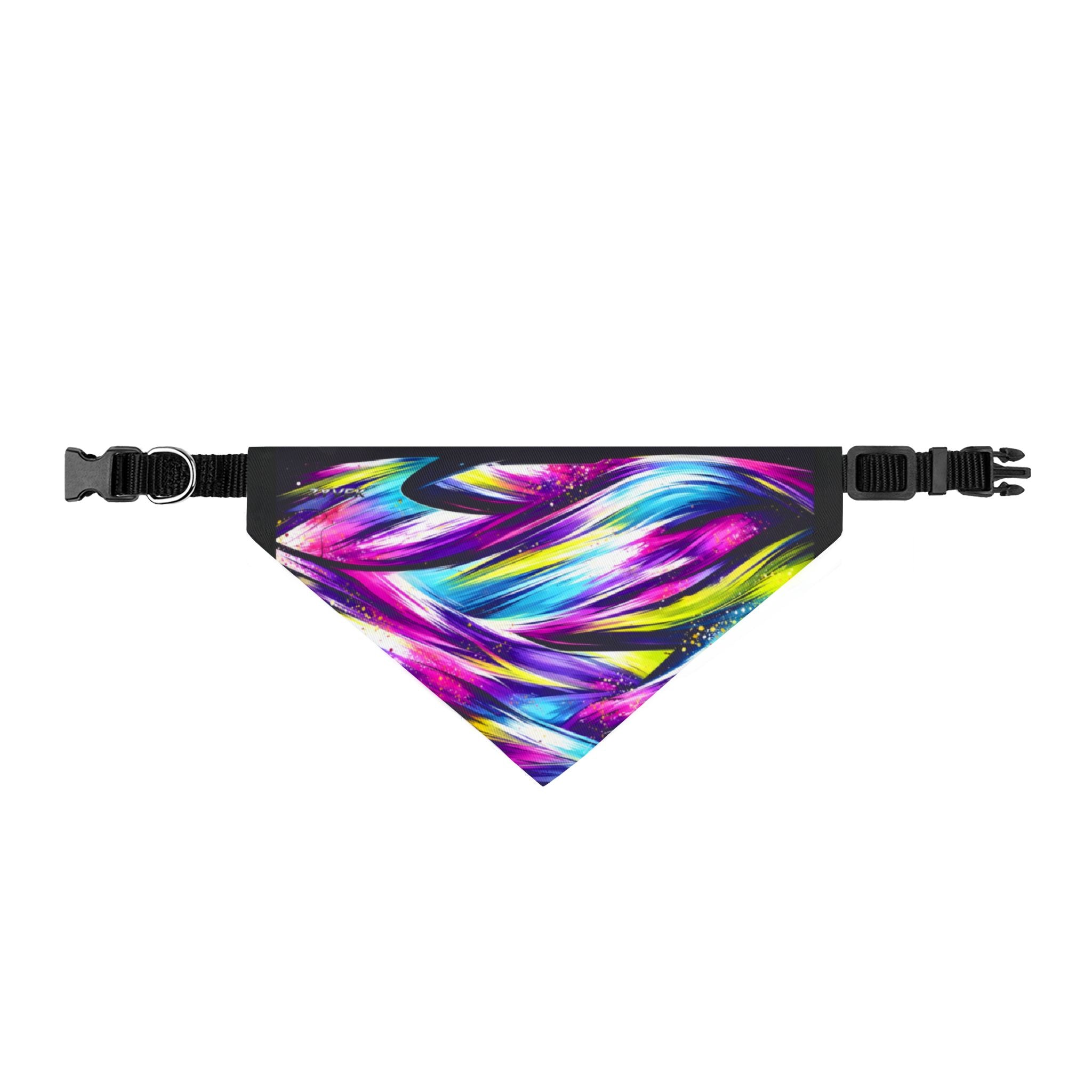 ColorWave Dog Bandana Collar – Vibrant Stylish Pet Accessory