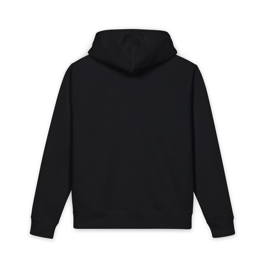 Skull & Butterflies Hoodie — Organic White Pullover Sweatshirt