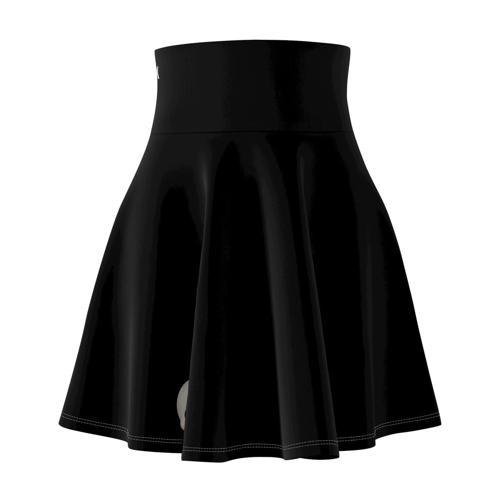 ZYVEK Shadow Skull Skater Skirt – Black Edition
