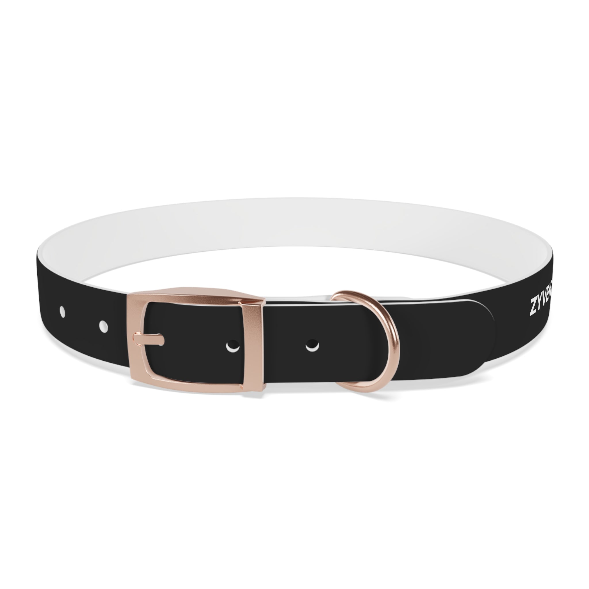 ZYVEK Gothic “Best Friend Forever” Dog Collar – Minimal Skull Edition
