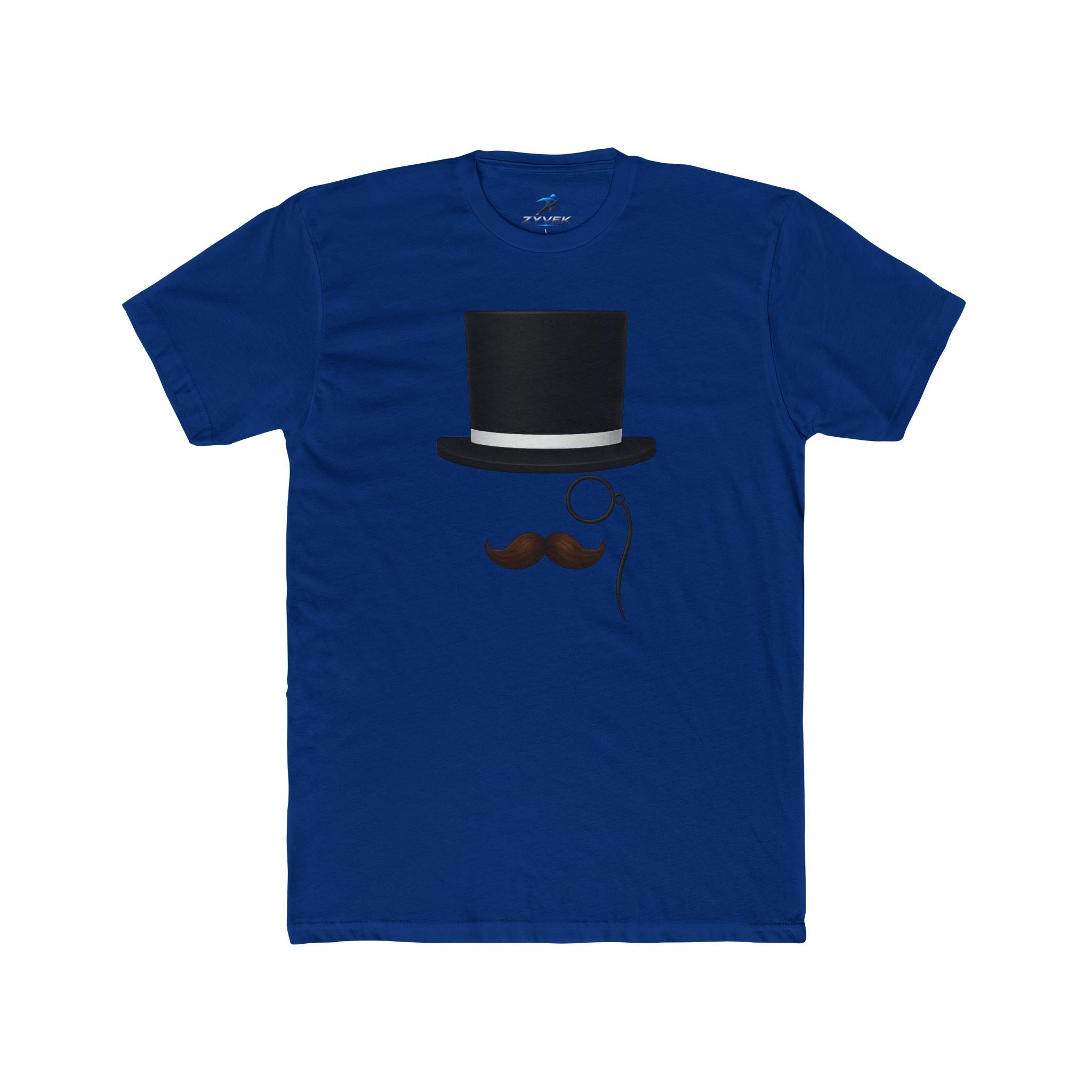 Top Hat & Moustache Tee – Vintage Gentleman Graphic T-Shirt