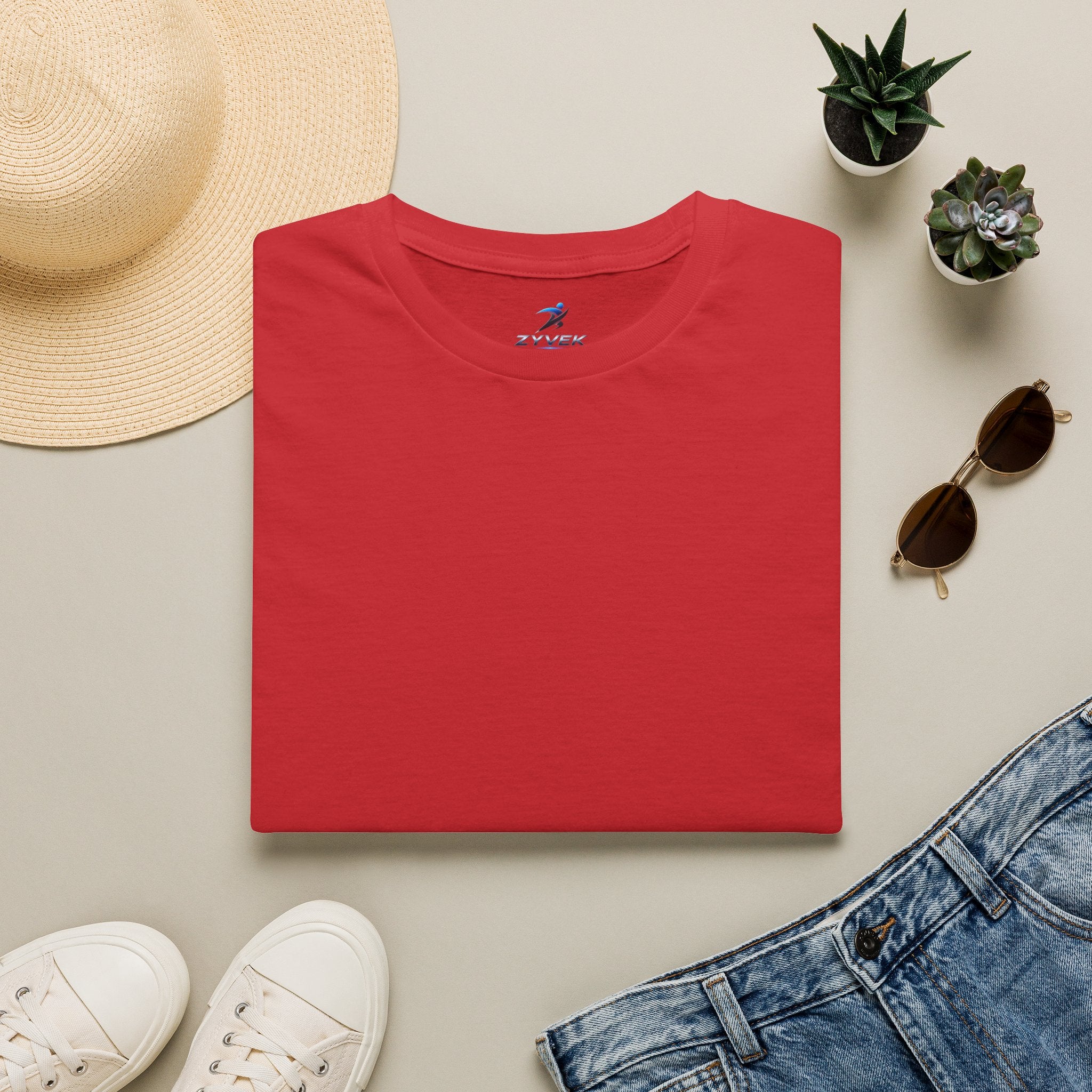 ZYVEK Essential Classic Tee – Minimal Unisex T-Shirt