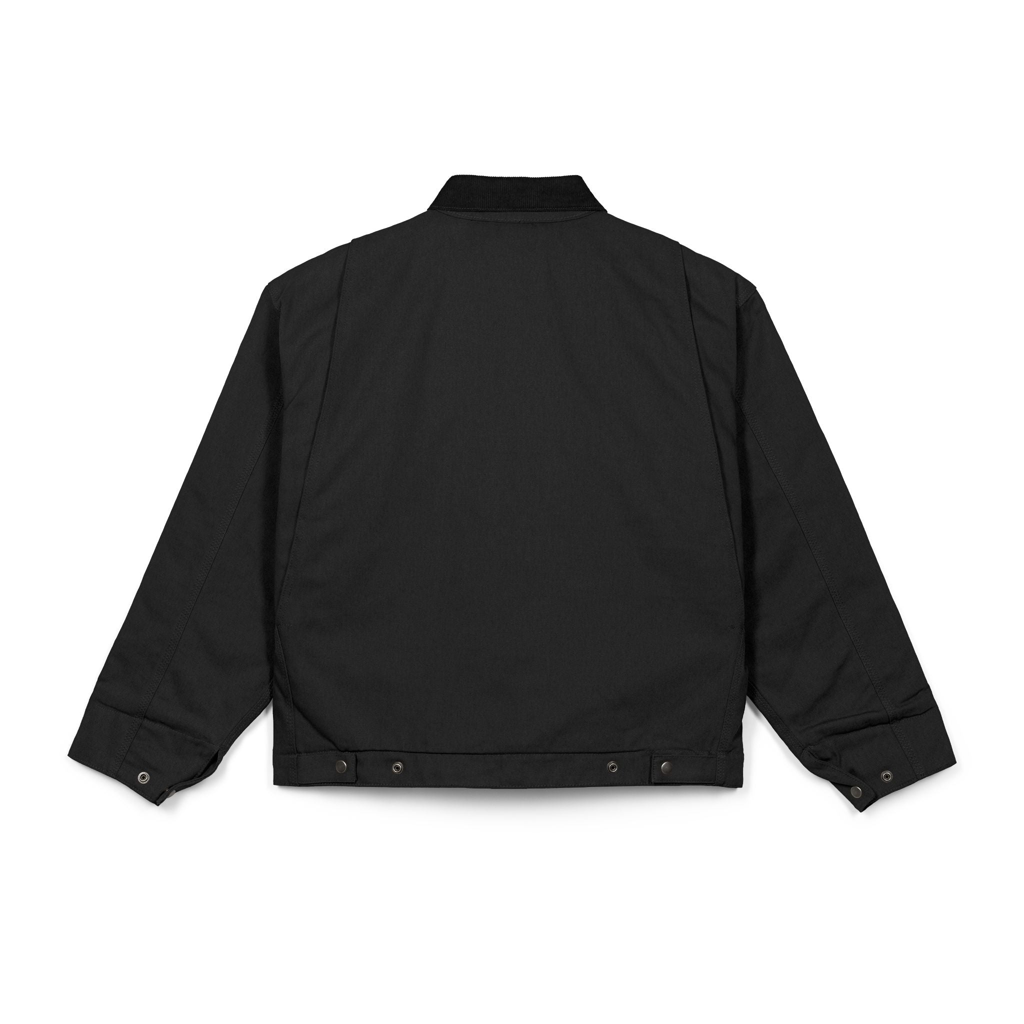 Duck Cloth Work Jacket – Durable Black Zip-Up Workwear