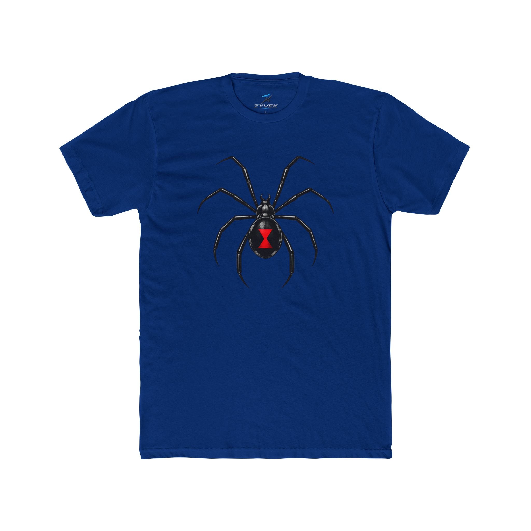 Black Widow Spider Tee - Red Hourglass Graphic T-Shirt