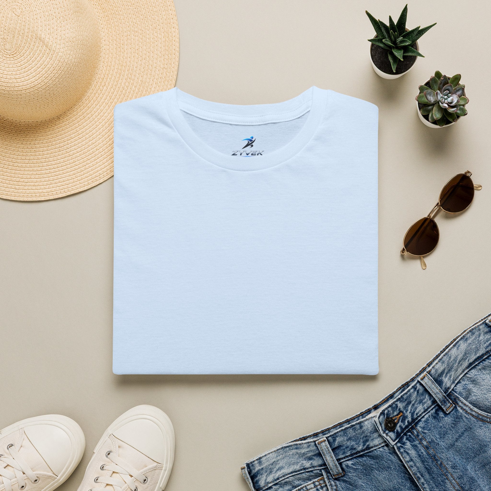 ZYVEK Essential Classic Tee – Minimal Unisex T-Shirt