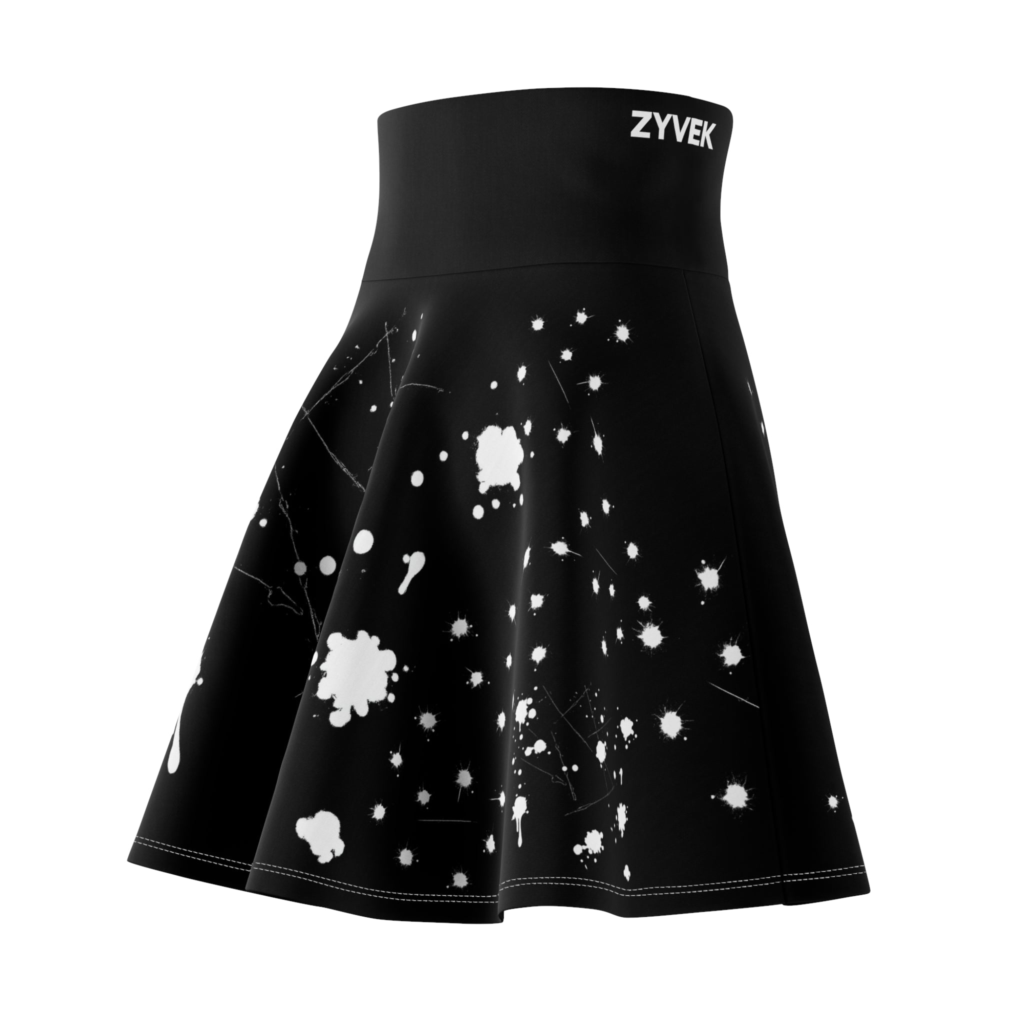 ZYVEK NightInk Skater Skirt – Artistic Urban Streetwear