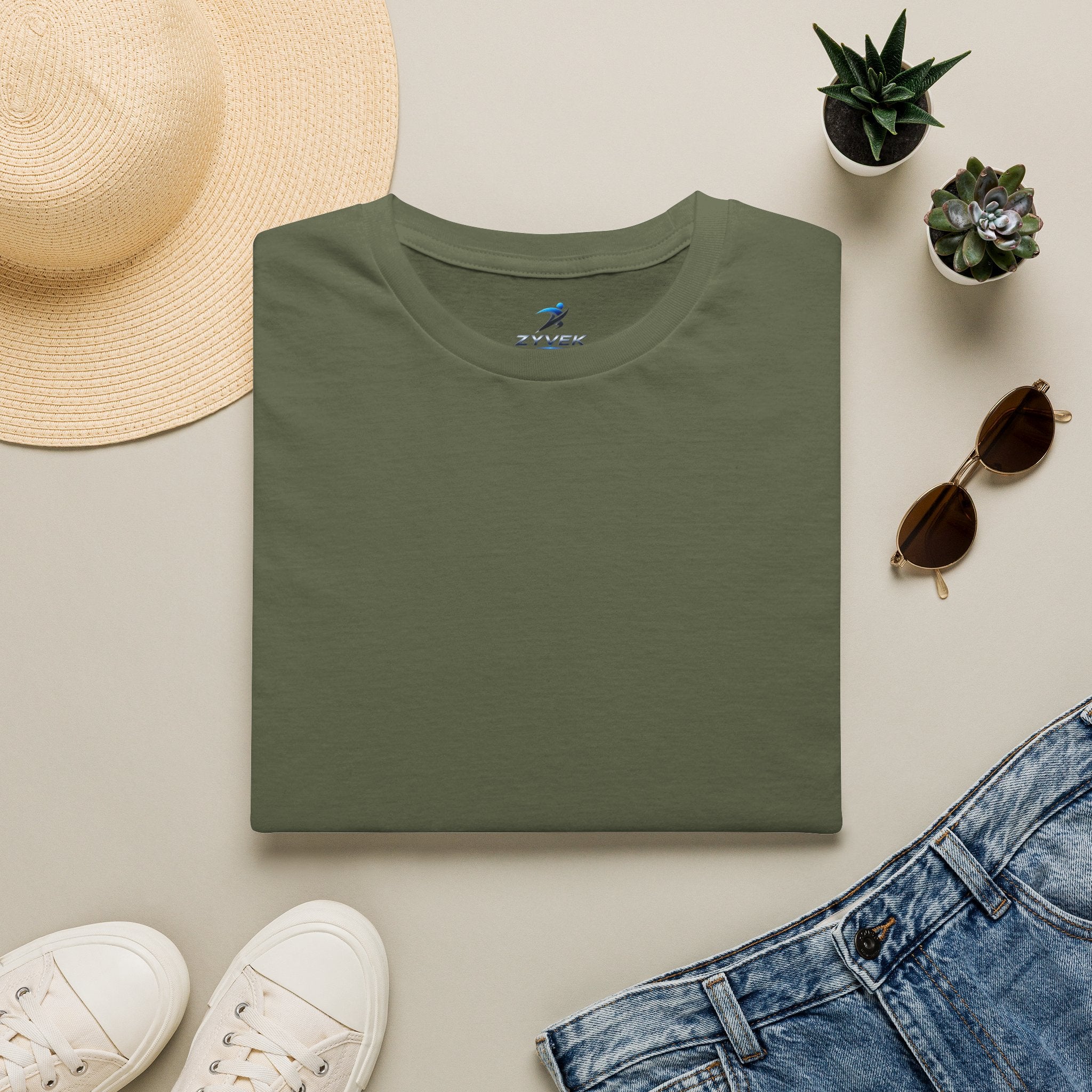 ZYVEK Essential Classic Tee – Minimal Unisex T-Shirt