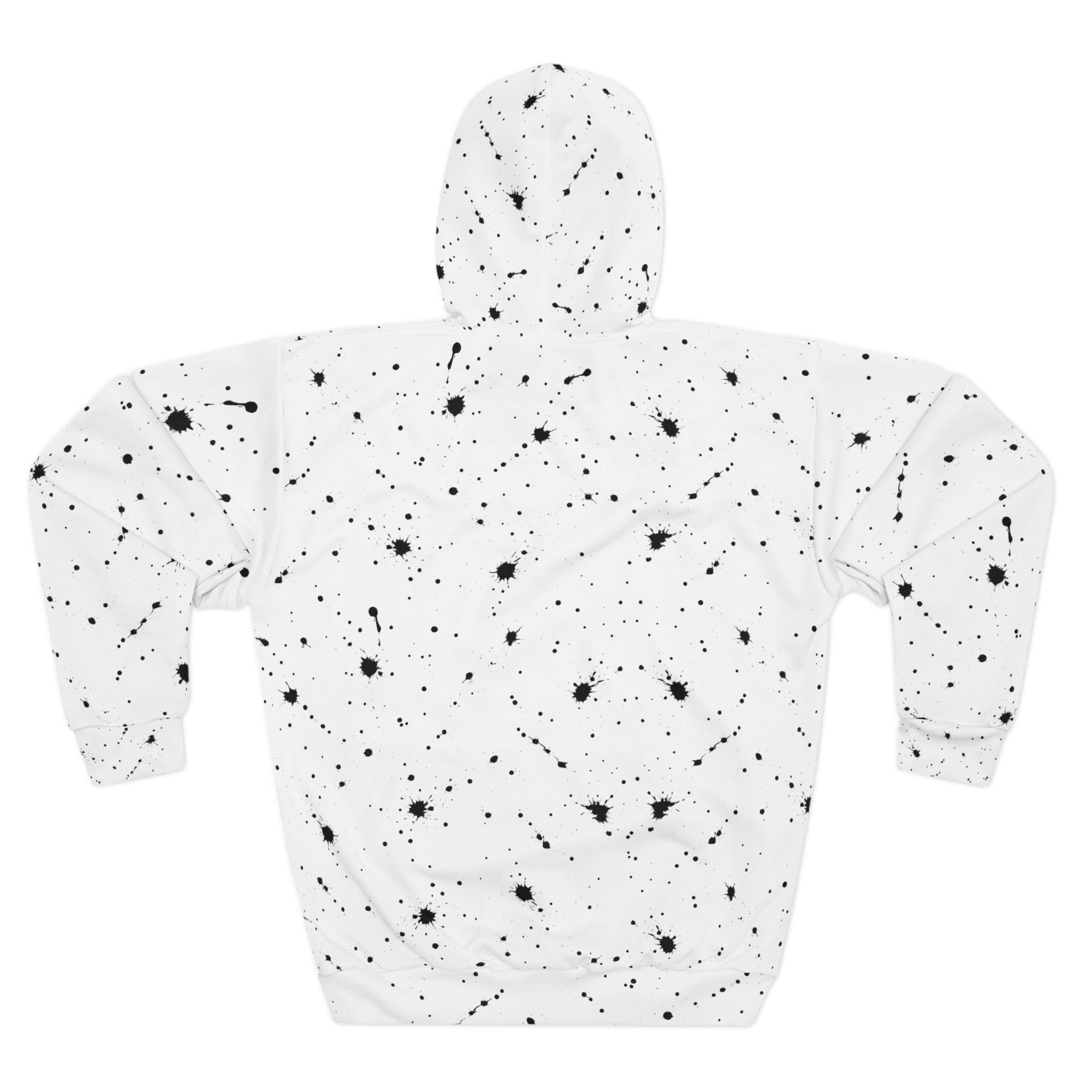 ZYVEK Paint Splash Hoodie – White Edition