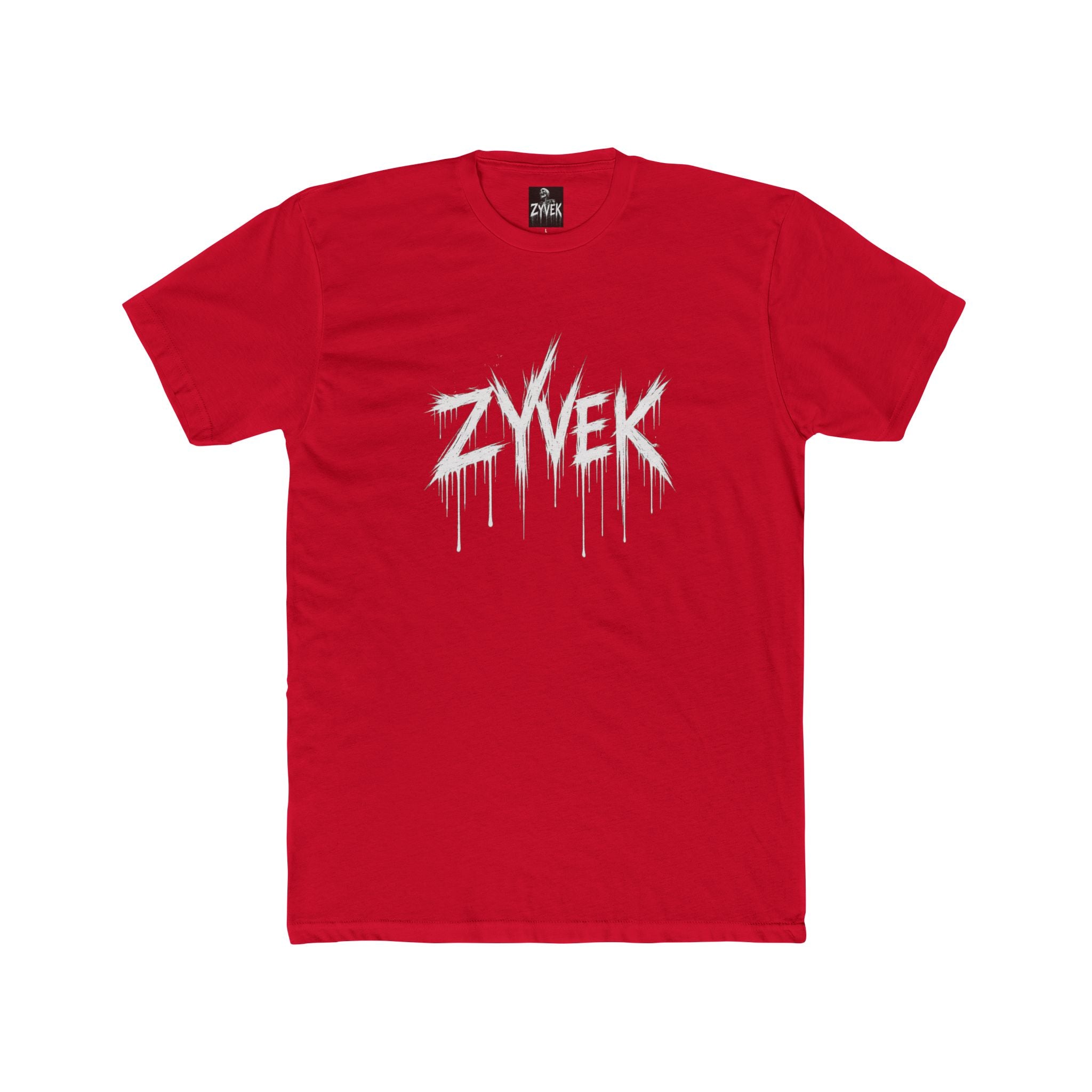 Zyvek Drip Logo Tee — Gothic Streetwear Graphic T-Shirt