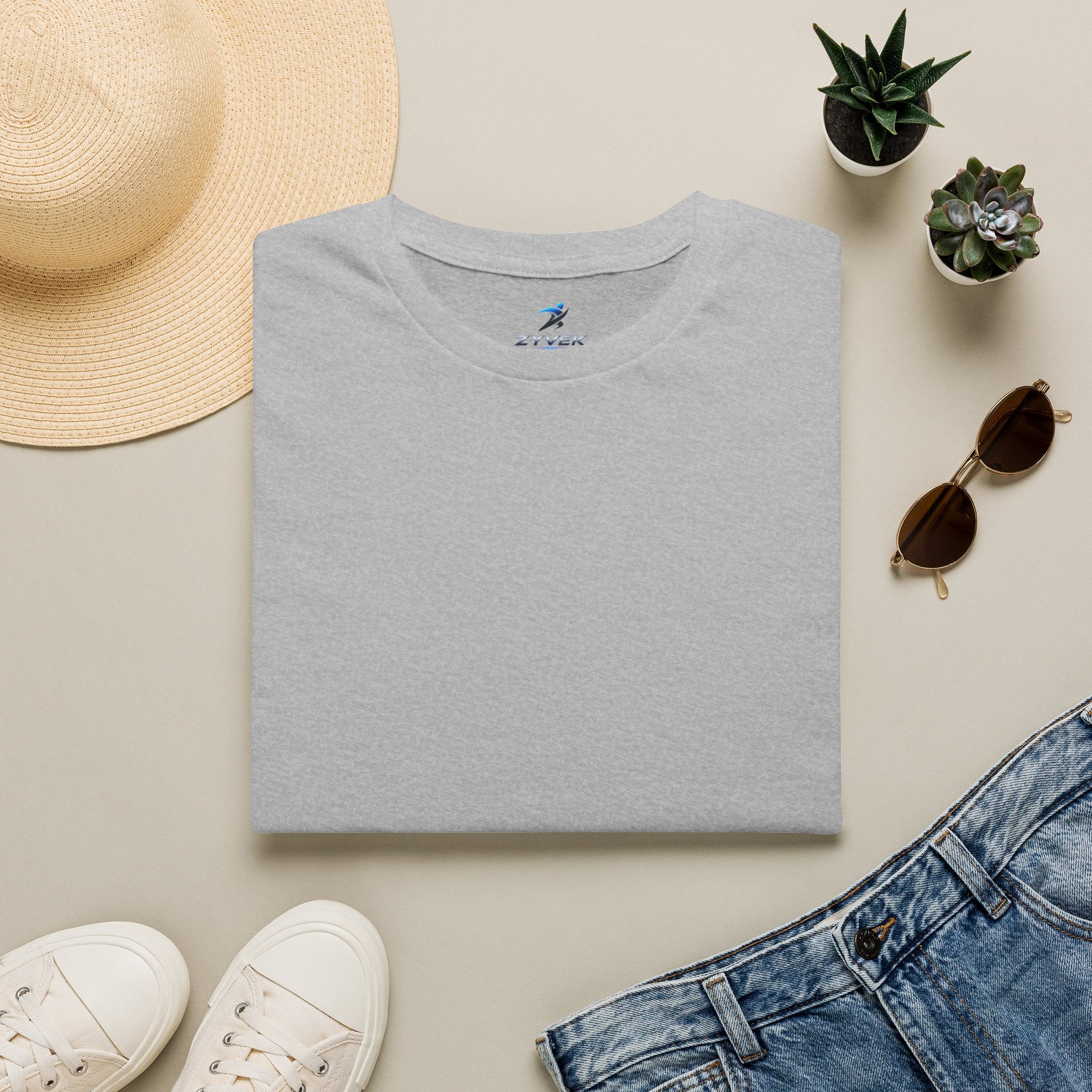 ZYVEK Essential Classic Tee – Minimal Unisex T-Shirt