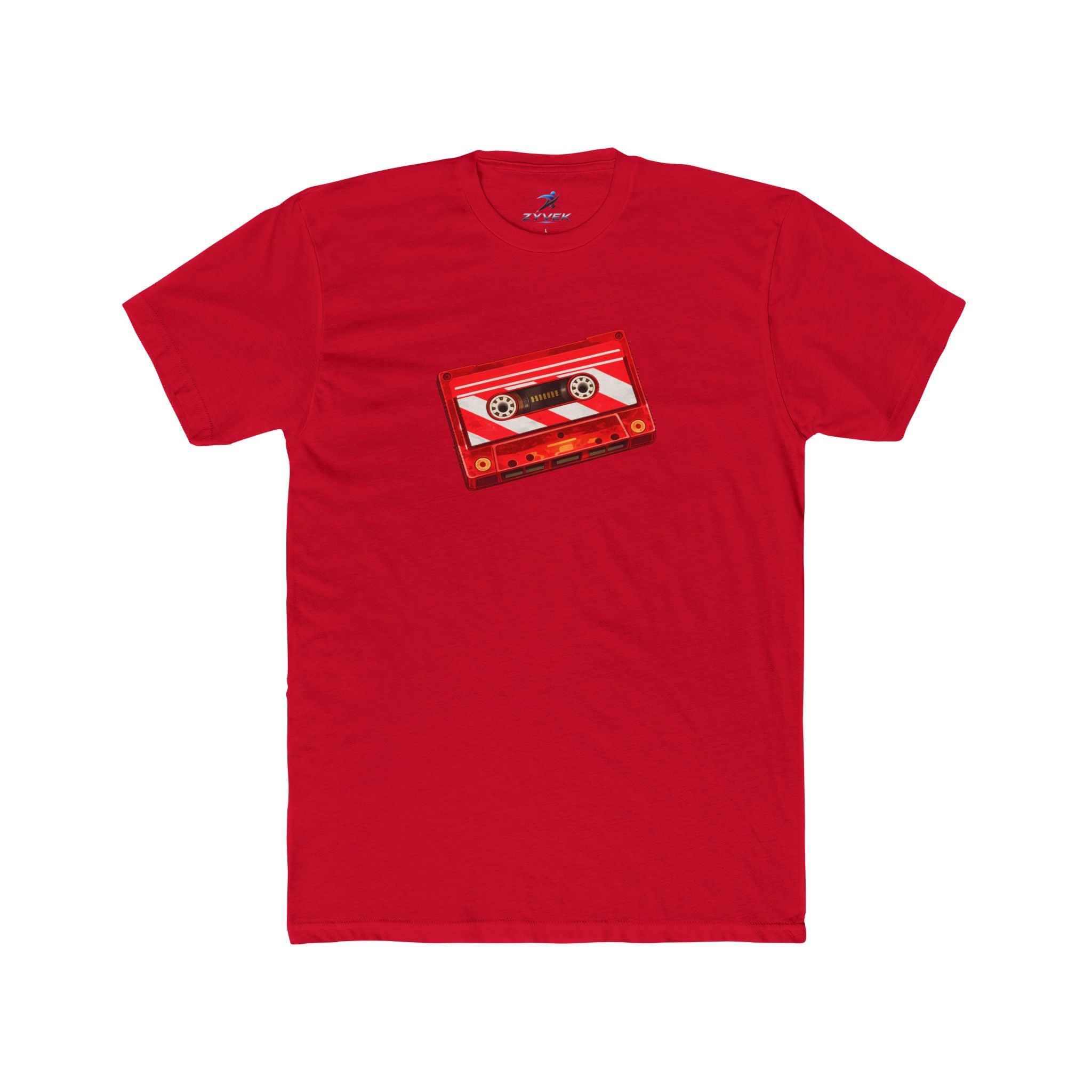 Retro Red Cassette Tape T-Shirt — Vintage Music Tee