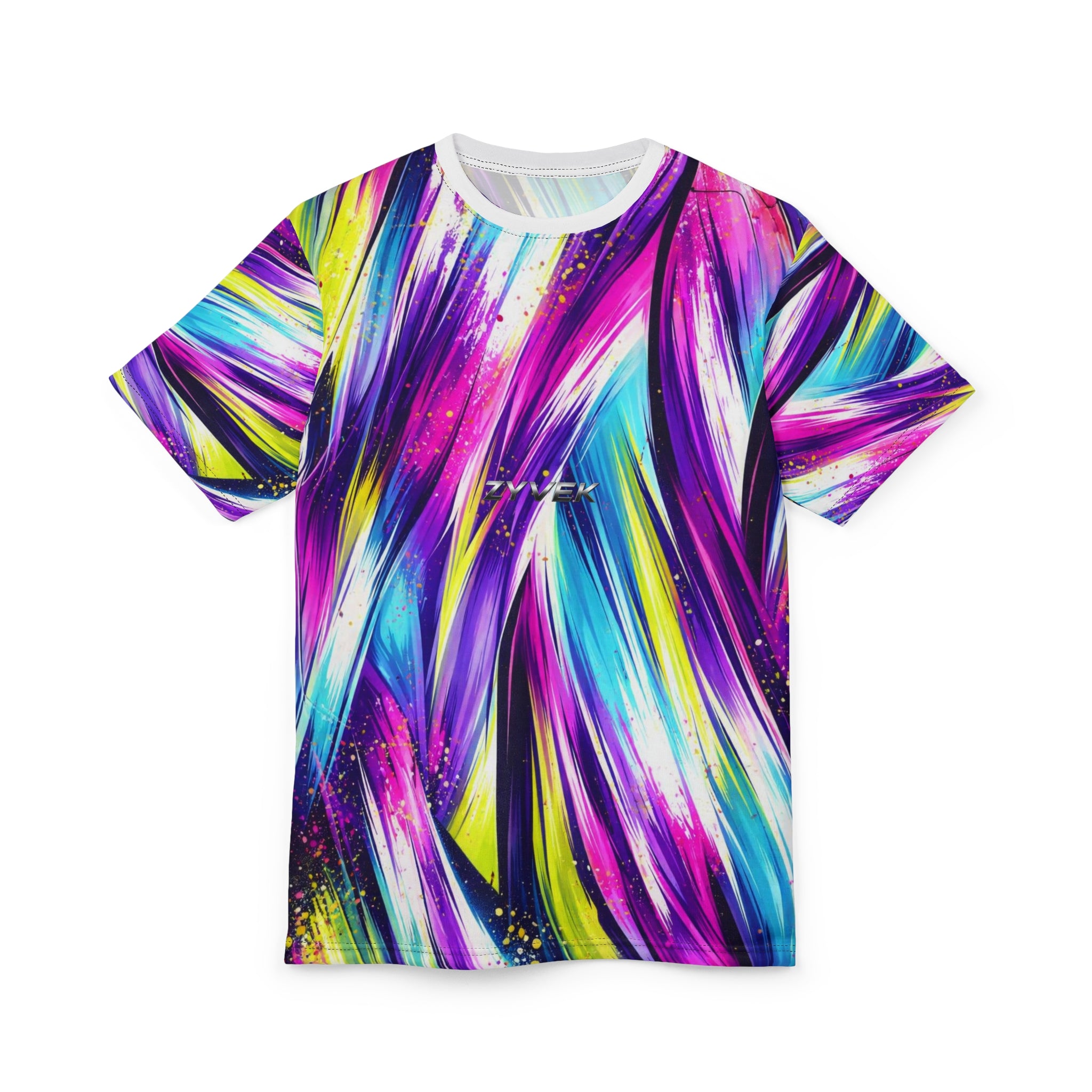 All-Over Paint Stroke Tee — Vibrant Abstract Art T-Shirt