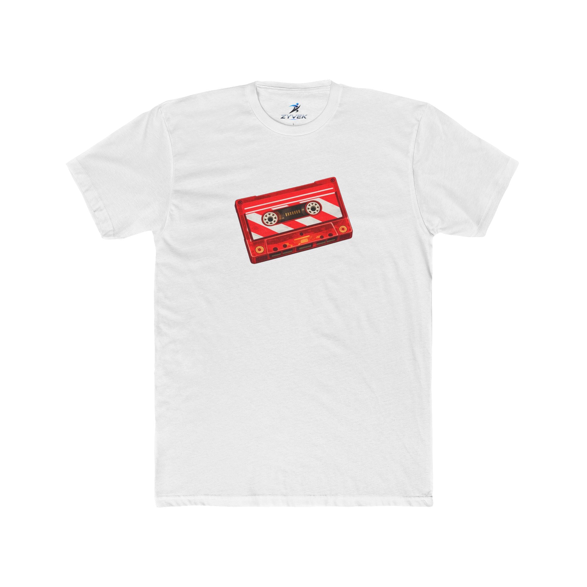 Retro Red Cassette Tape T-Shirt — Vintage Music Tee