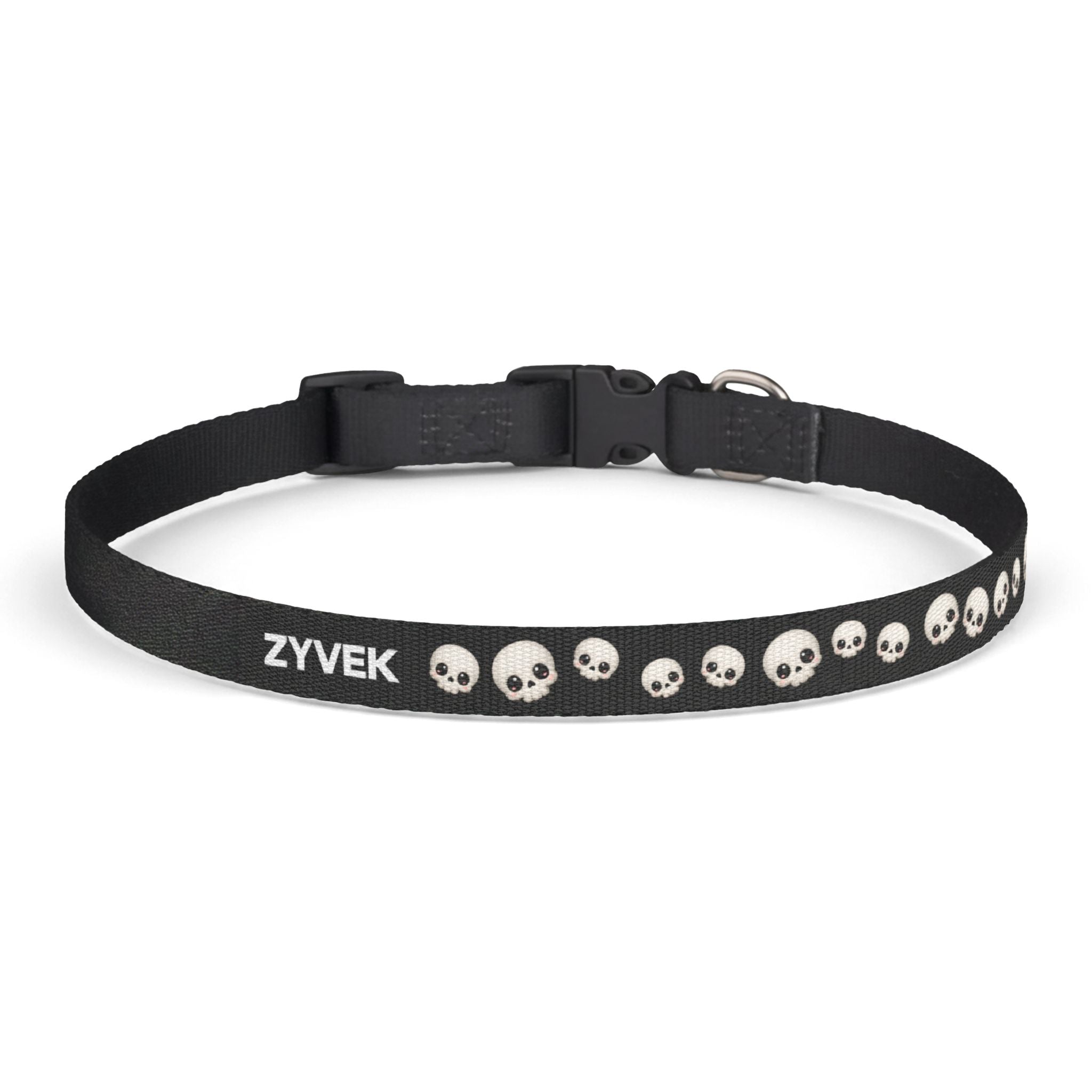 Cute Skull Dog Collar – Adjustable Gothic Pet Collar