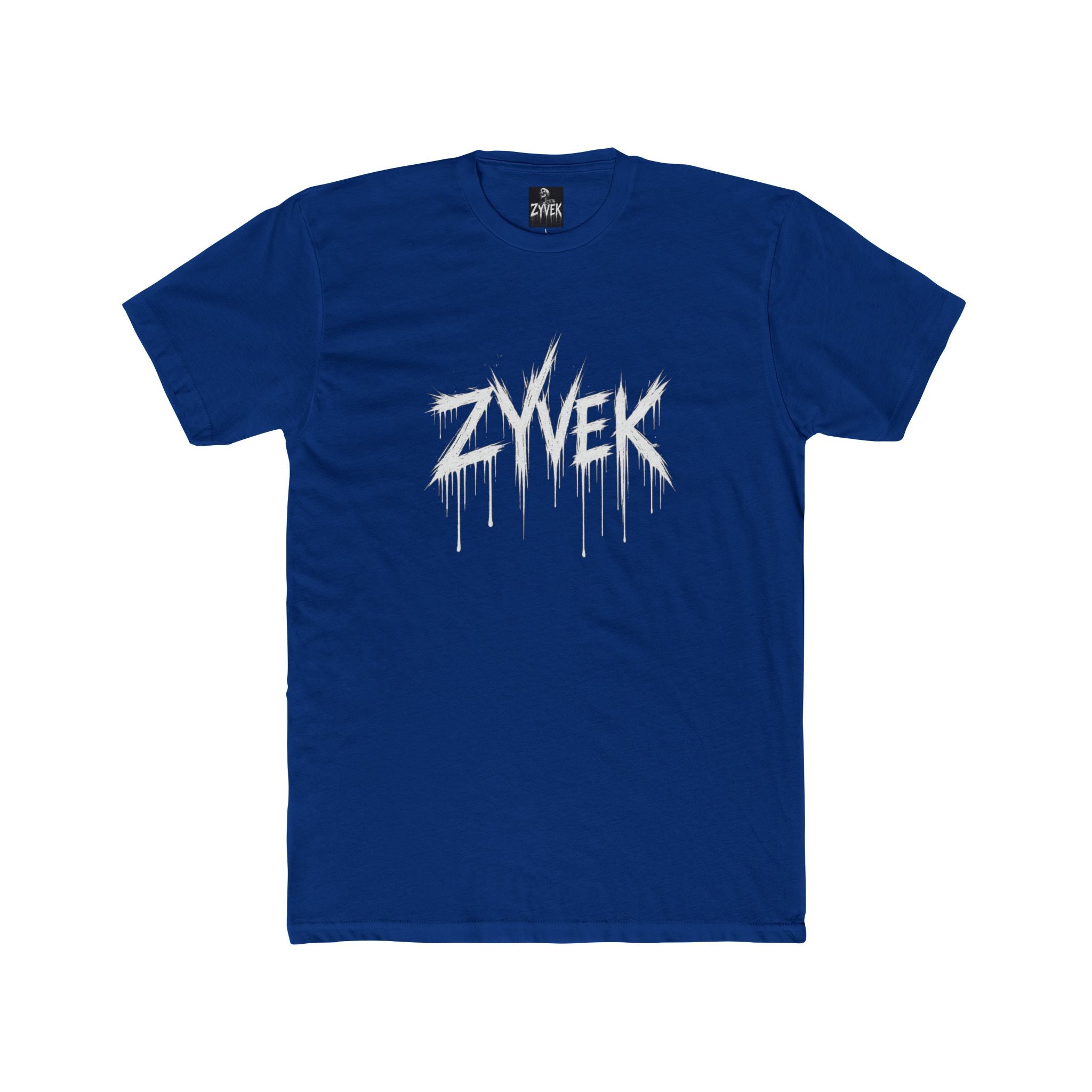 Zyvek Drip Logo Tee — Gothic Streetwear Graphic T-Shirt