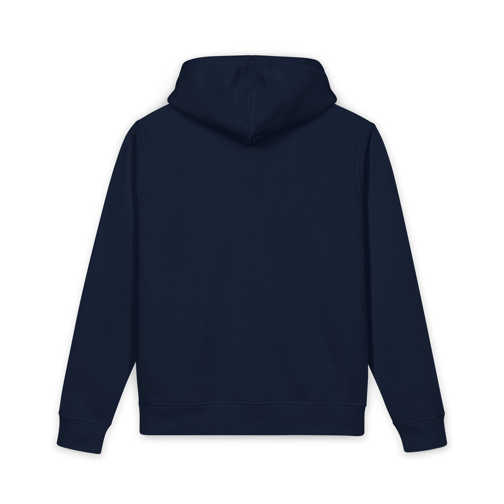 Skull & Butterflies Hoodie — Organic White Pullover Sweatshirt