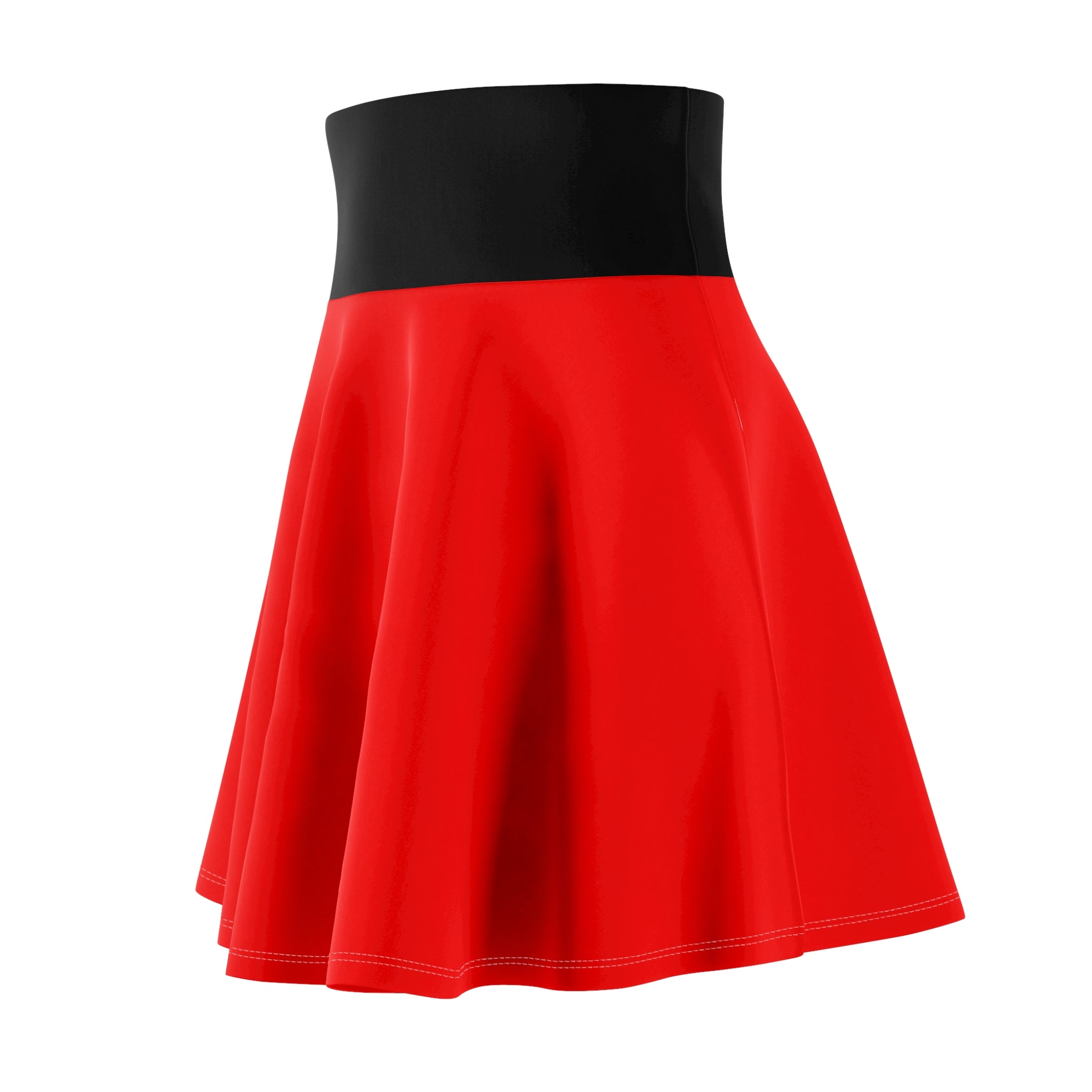 ZYVEK Crimson Flow Skater Skirt