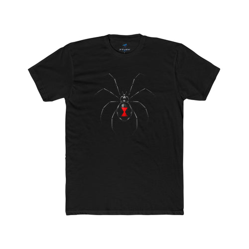 Black Widow Spider Tee - Red Hourglass Graphic T-Shirt