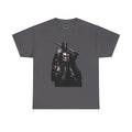 Medieval Knight Graphic Tee — Dark Crusader Sword Design