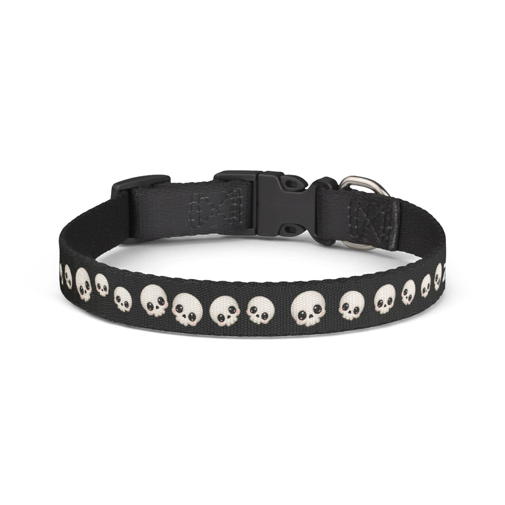 Cute Skull Dog Collar – Adjustable Gothic Pet Collar
