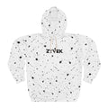 ZYVEK Paint Splash Hoodie – White Edition