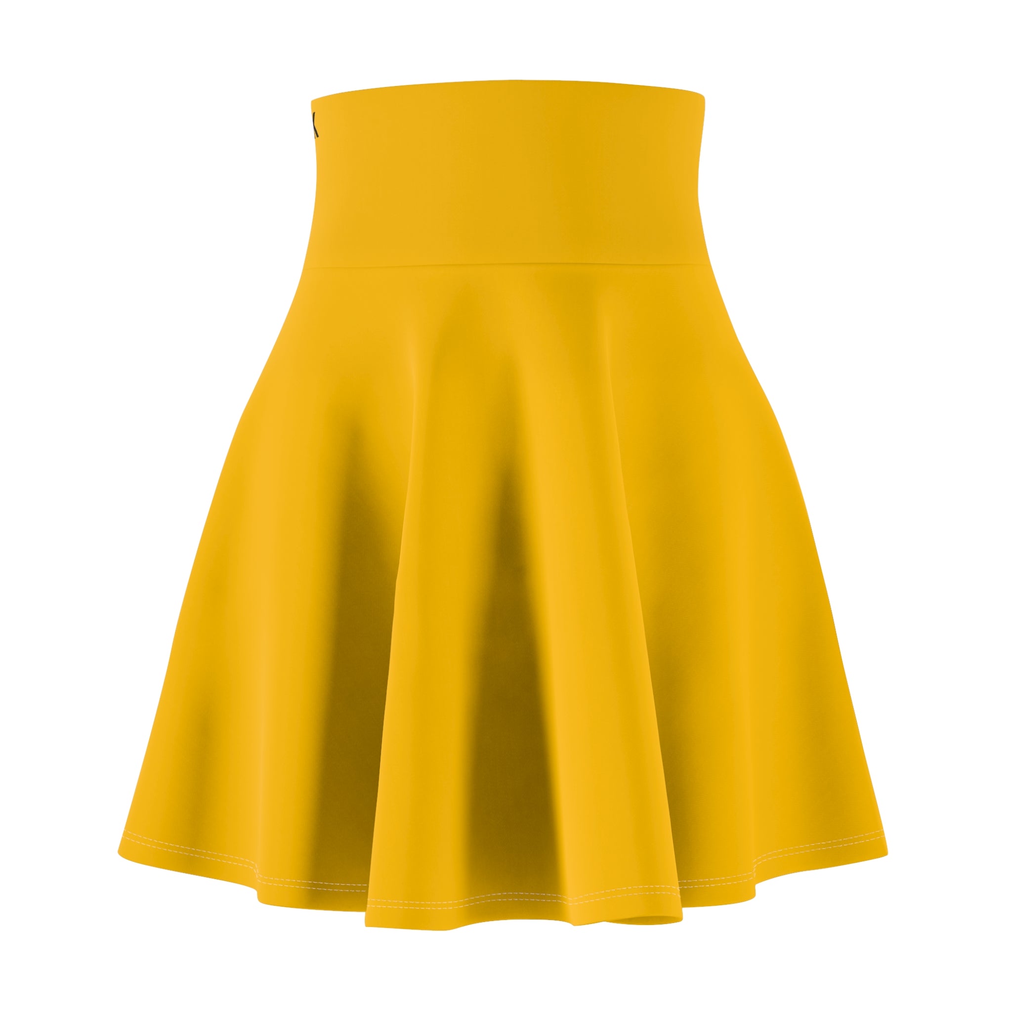 ZYVEK GoldenFlow Skater Skirt – Minimal Elegant Streetwear