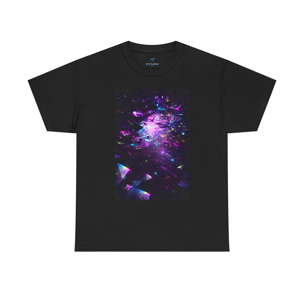 Galaxy Prism Tee — Neon Cosmic Space Graphic T-Shirt