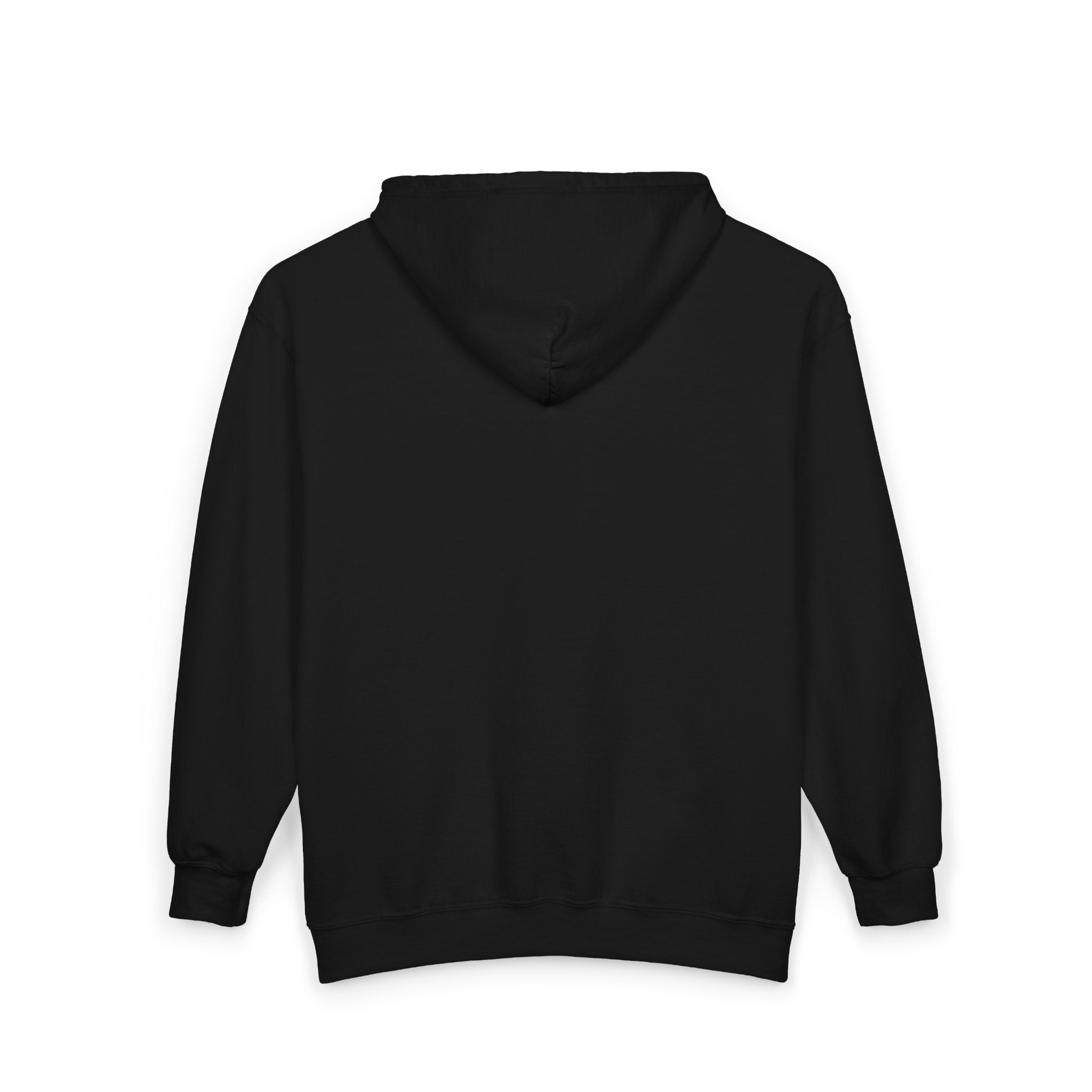 Minimal Blue Dolphin Zip Hoodie — Small Chest Logo Full‑Zip Sweatshirt