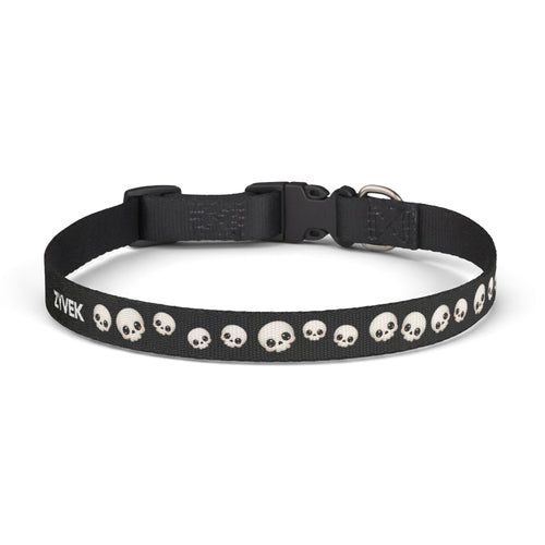 Cute Skull Dog Collar – Adjustable Gothic Pet Collar