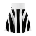 ZYVEK Monochrome Wave Skater Skirt