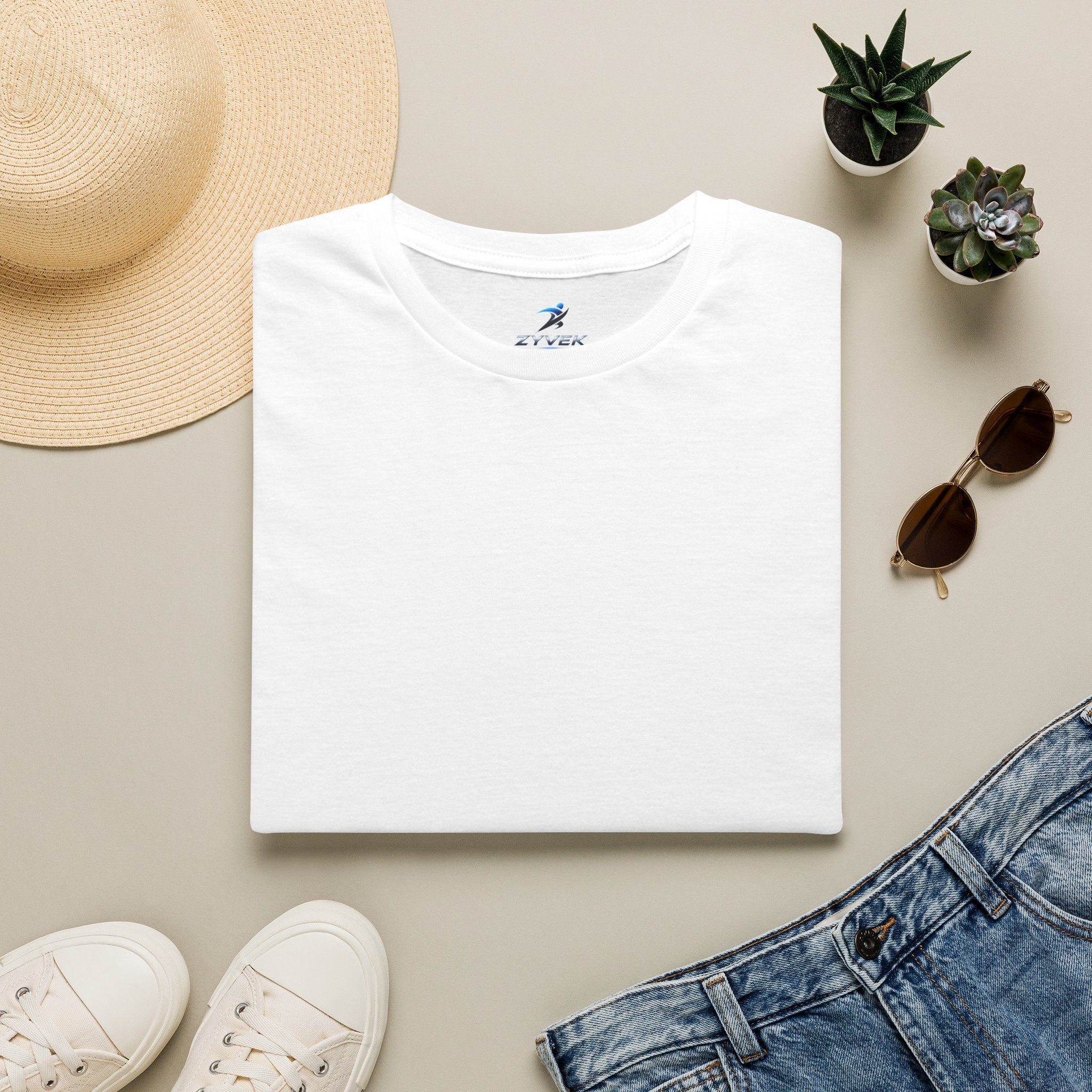 ZYVEK Essential Classic Tee – Minimal Unisex T-Shirt