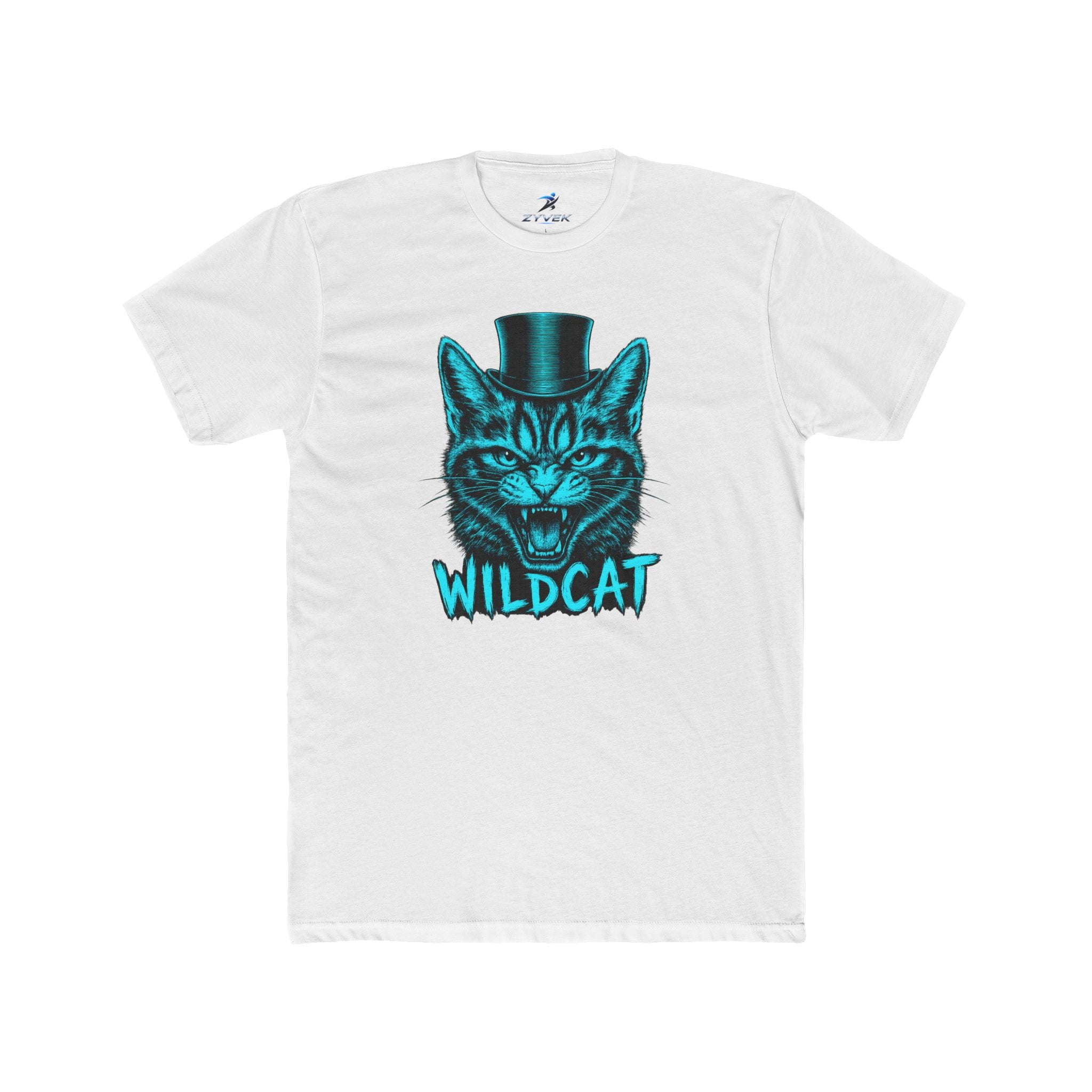 Wildcat Cat Tee — Retro Top Hat Graphic Shirt