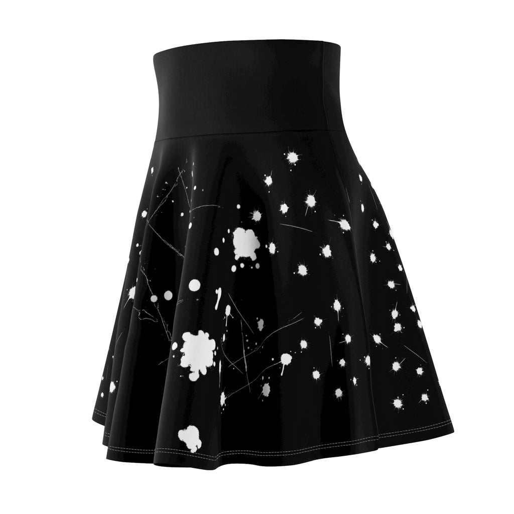 ZYVEK NightInk Skater Skirt – Artistic Urban Streetwear