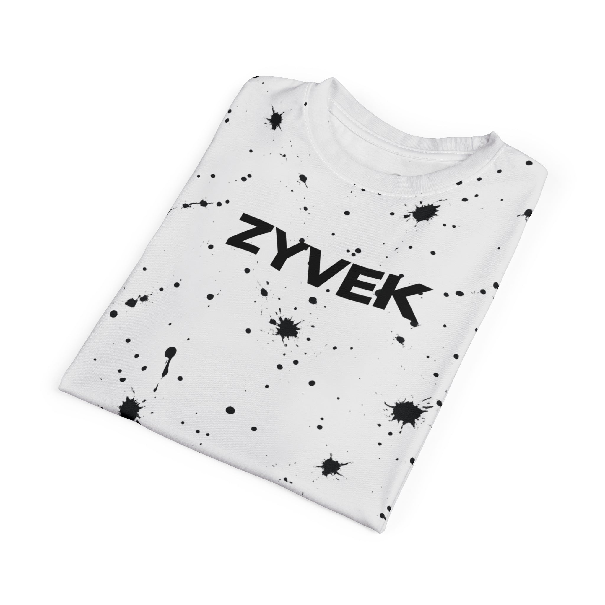 ZYVEK InkSplash T-Shirt – Artistic Minimalist Streetwear Tee